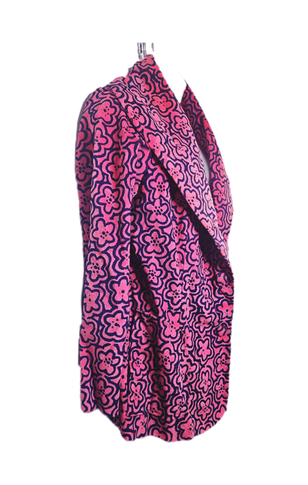 Other 1960S MOD PINK VELVET BLAZER Size L / US 10 / IT 46 - 2 Thumbnail