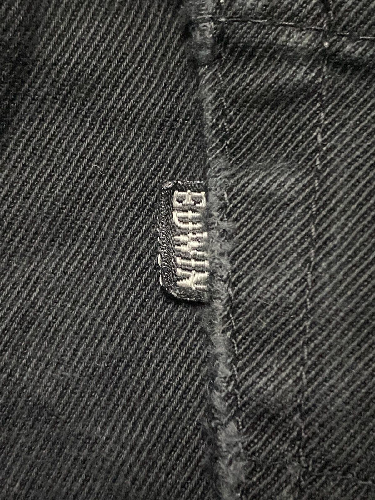 Japanese Brand Vintage Edwin 503 Black Denim Distressed Loose Jeans Size US 32 / EU 48 - 13 Thumbnail