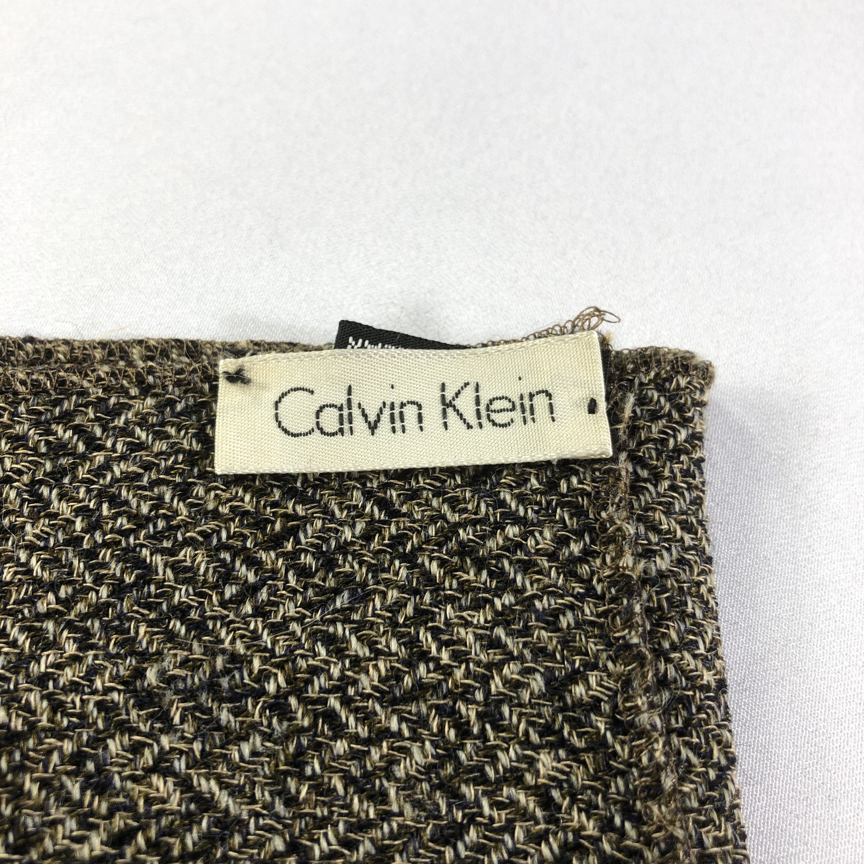Calvin Klein Calvin Klein made in Italy Wool Scarf Muffler V1522 Size ONE SIZE - 4 Thumbnail