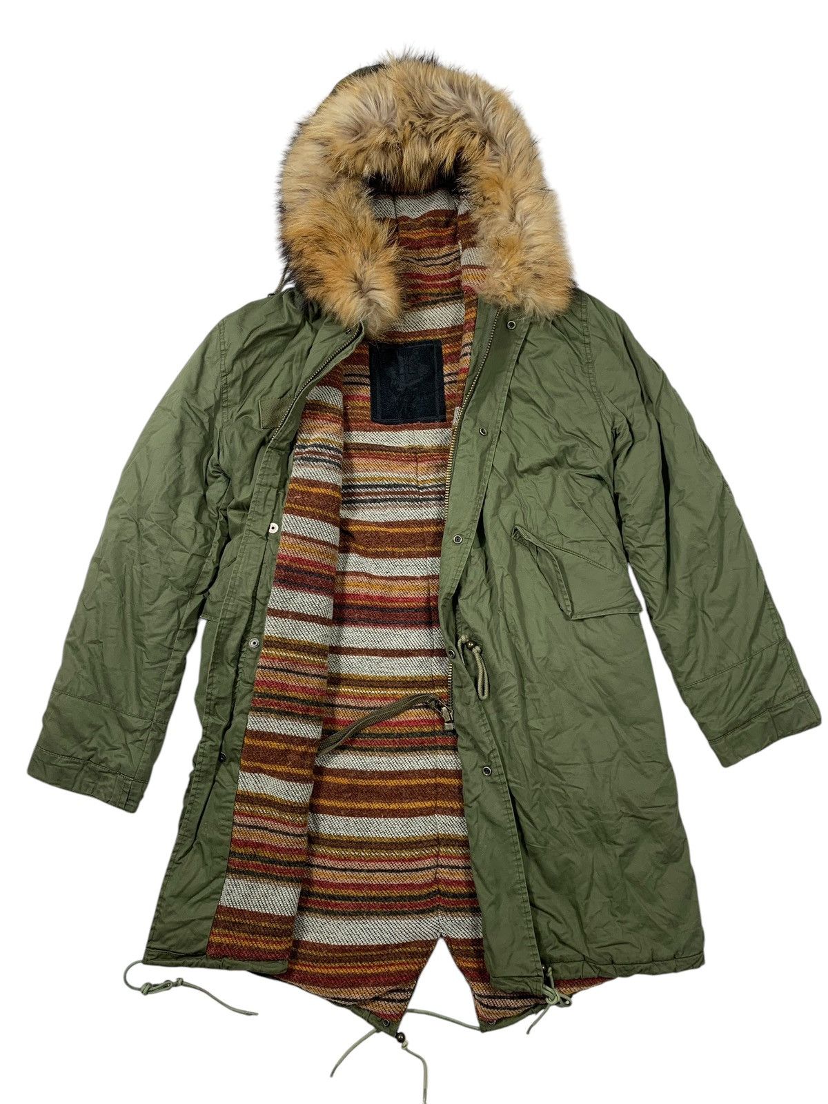 MR & MRS ITALY Mr & Mrs Fur Army Green Fur Parka Size US M / EU 48-50 / 2 - 3 Thumbnail