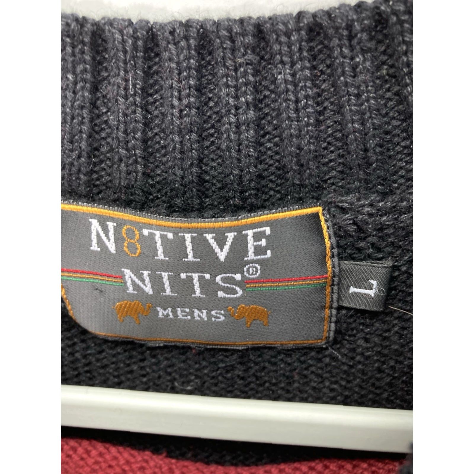 Vintage VINTAGE Aztec Tribal Sweater Men L Black Long Sleeve Cotton Pullover 1999 Men Mens Size US L / EU 52-54 / 3 - 5 Thumbnail