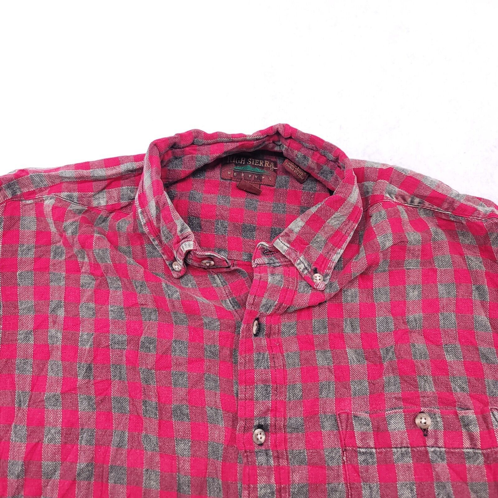 High Sierra High Sierra Gingham Flannel Shirt Mens Size Large L Red Size US L / EU 52-54 / 3 - 1 Thumbnail