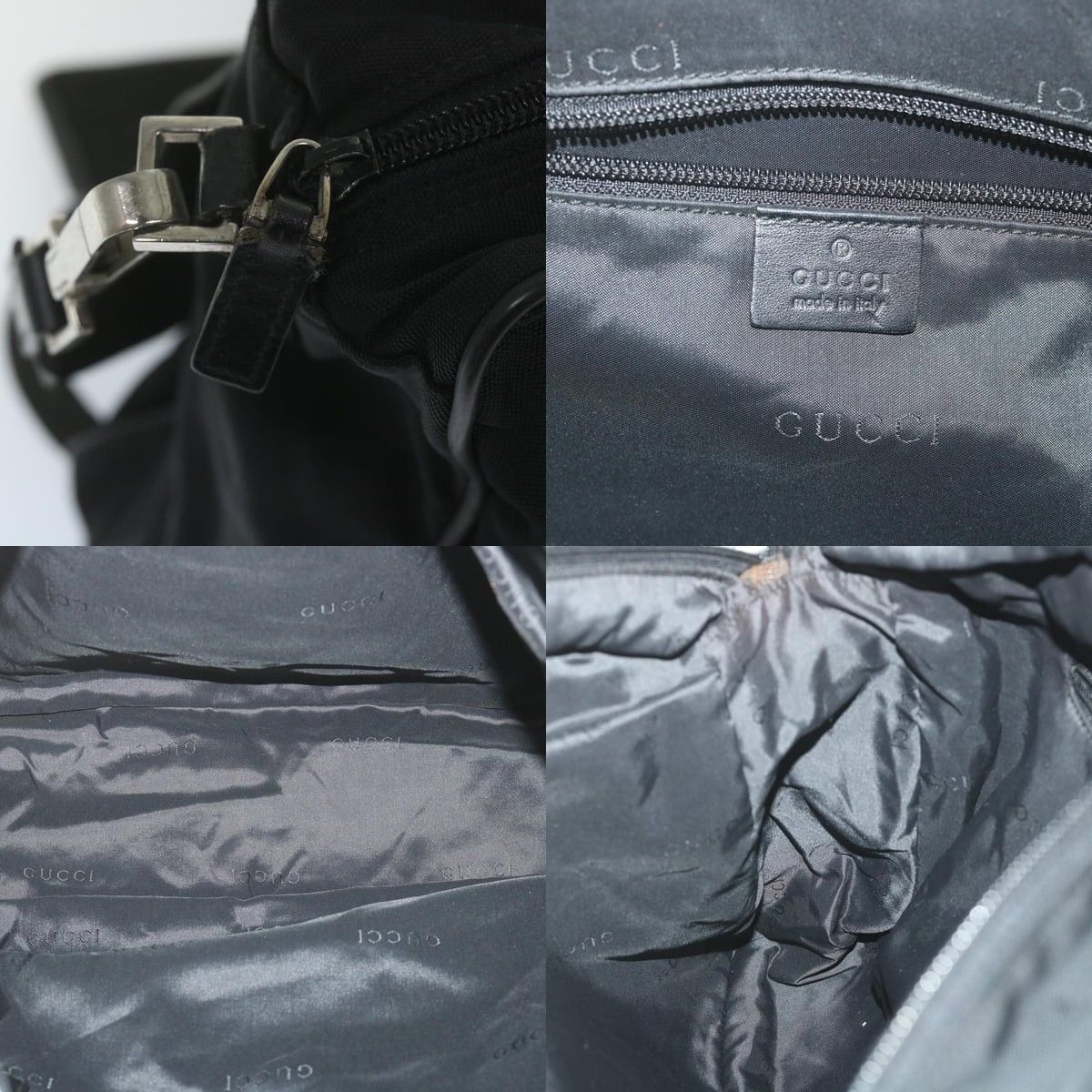 Gucci GUCCI Shoulder Bag Nylon Black 019 019 Size ONE SIZE - 11 Thumbnail