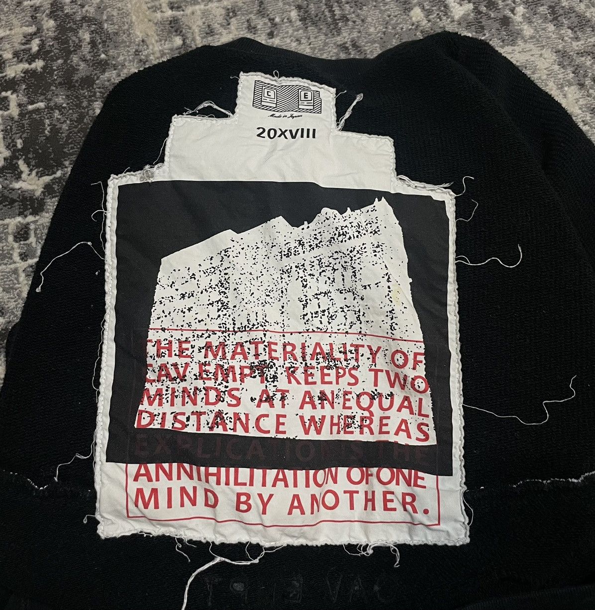 Cav Empt Cav Empt Men's Black and White Sweatshirt Size US S / EU 44-46 / 1 - 4 Thumbnail