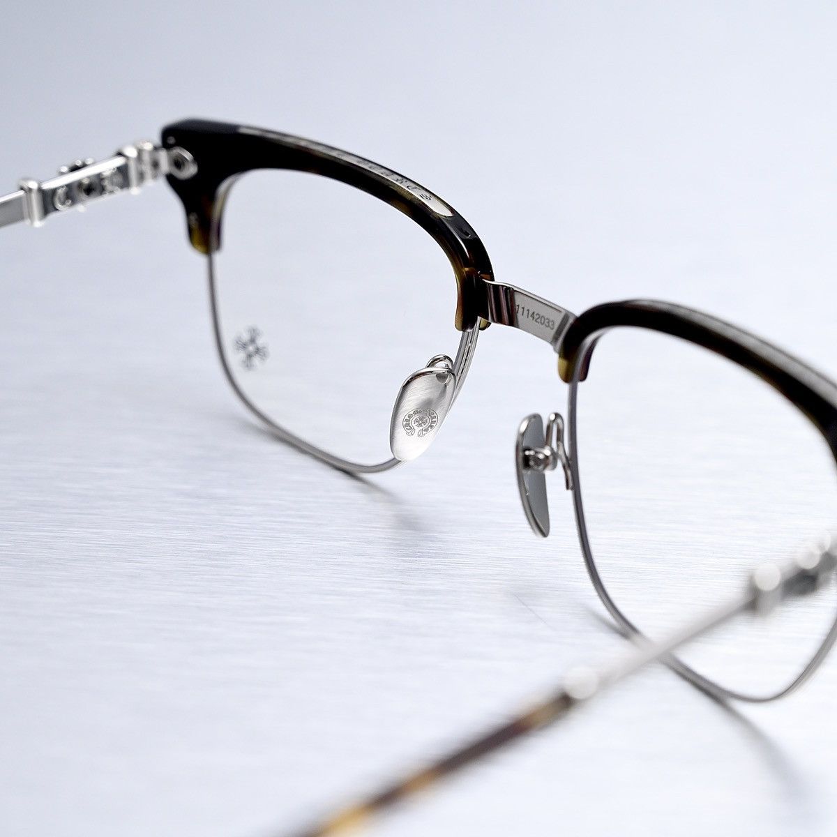 Chrome Hearts CHROME HEARTS BONENNOISSEUR II DTT SHINY SILVER GLASSES Size ONE SIZE - 6 Thumbnail