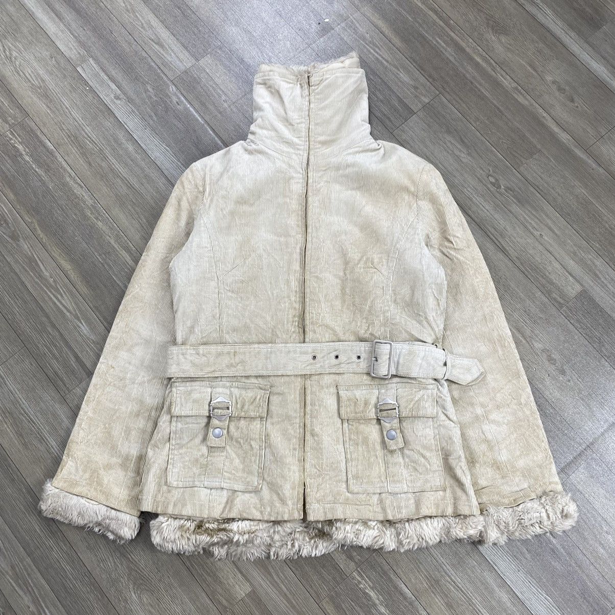 If Six Was Nine 2000s Clear Weather Faux Fur Lgb Goa Corduroy Coat Jacket Size US M / EU 48-50 / 2 - 9 Thumbnail