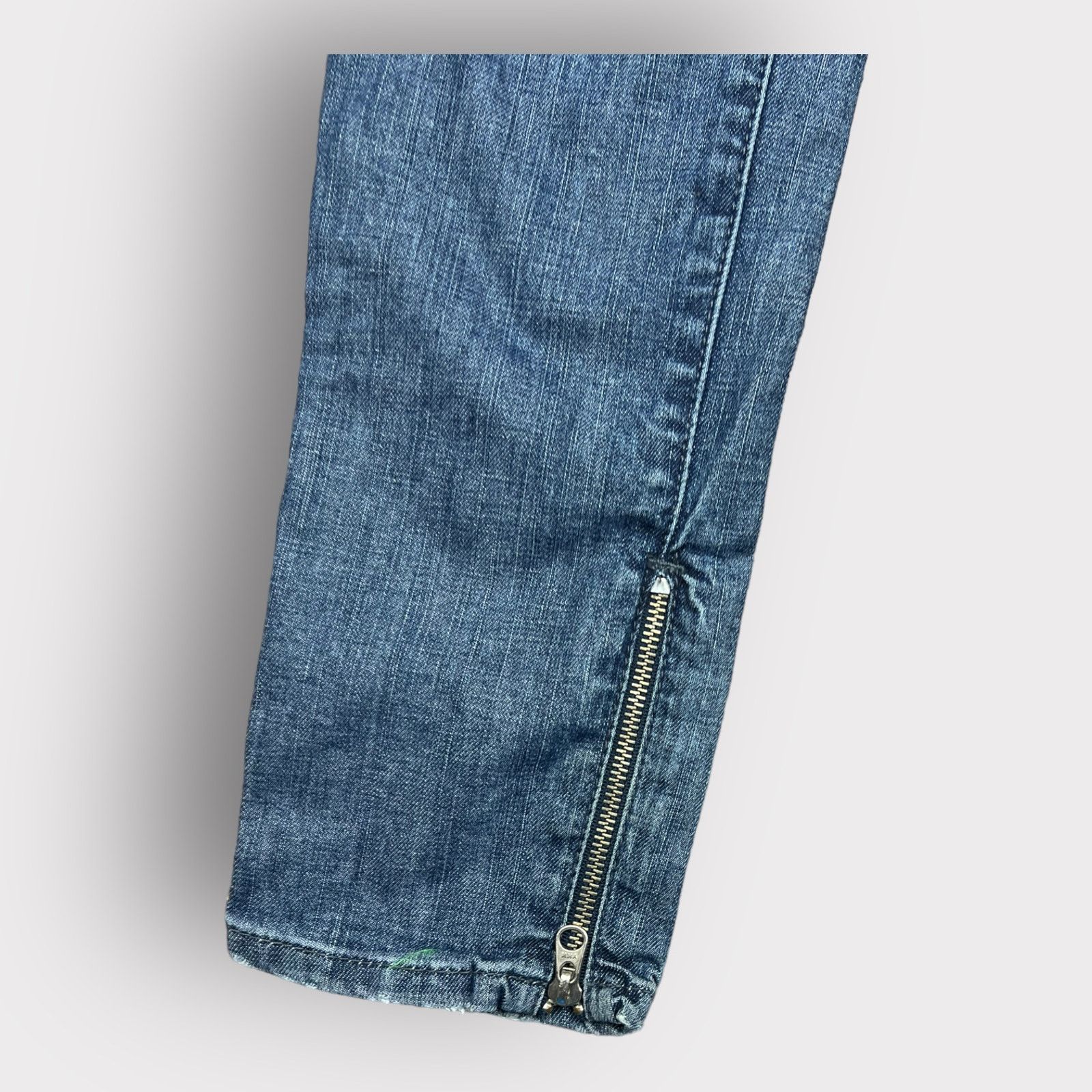 Guess Guess | Vintage Y2K Daredevil Skinny Embellished Jeans | 26 Size 26" / US 2 / IT 38 - 7 Thumbnail