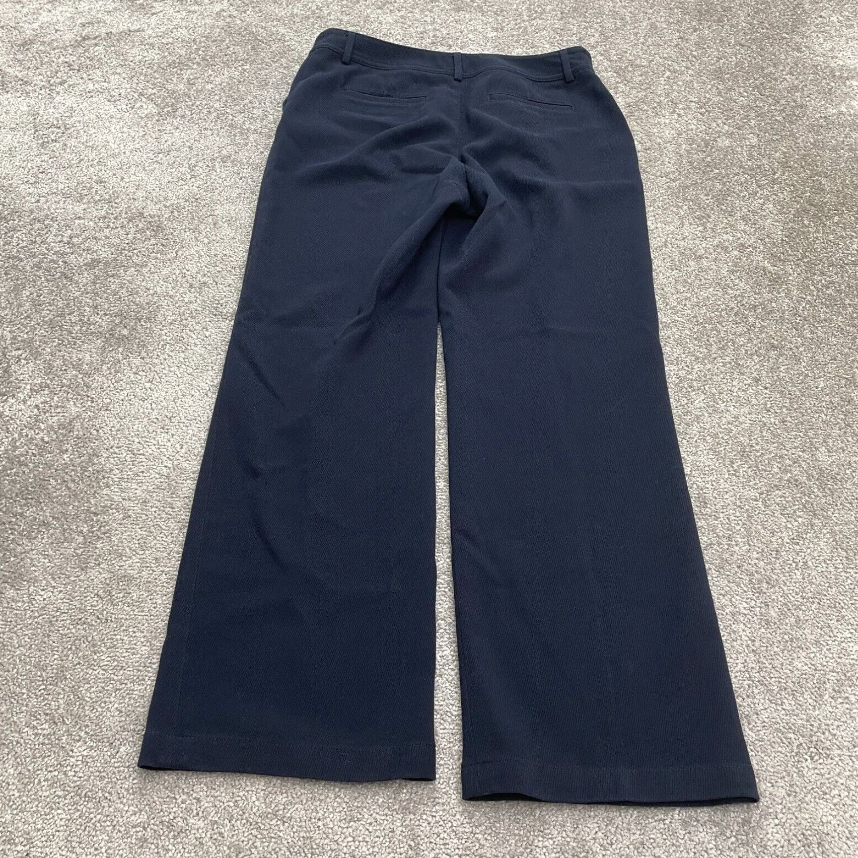 Liz Claiborne Liz Claiborne Audra Dress Pants Womens 10R Navy Blue High Rise Trouser 32x29.5 Size 32" / US 10 / IT 46 - 2 Thumbnail
