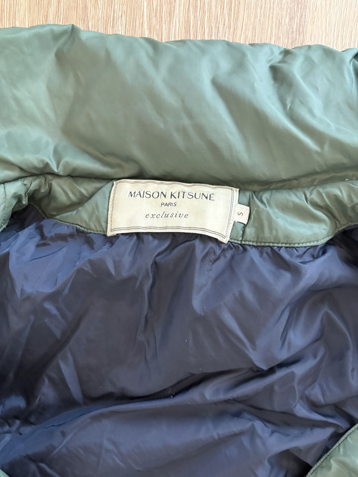Maison Kitsune Kitsune sage green puffer jacket, Size S Size US S / EU 44-46 / 1 - 3 Thumbnail