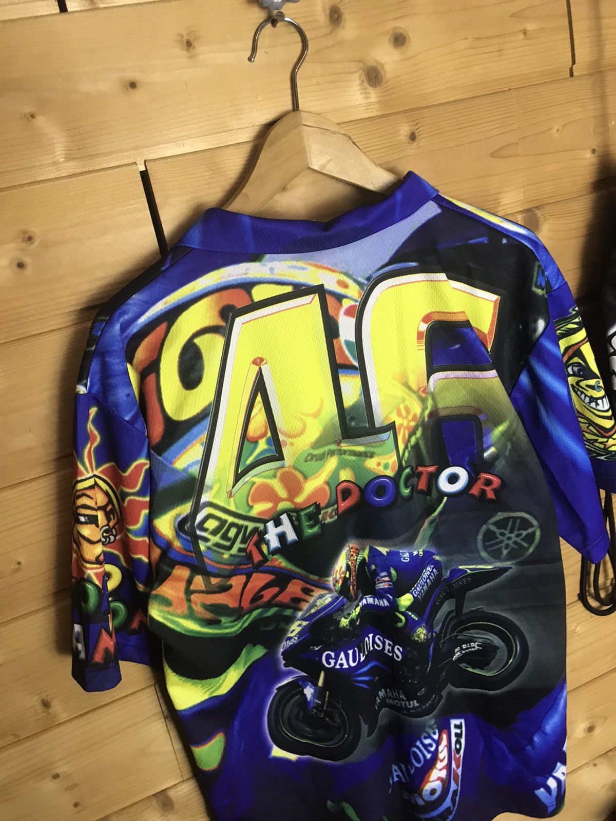 Vintage Vintage 90s Valentino Rossi the Doctor over print t-shirt Size US XL / EU 56 / 4 - 8 Thumbnail