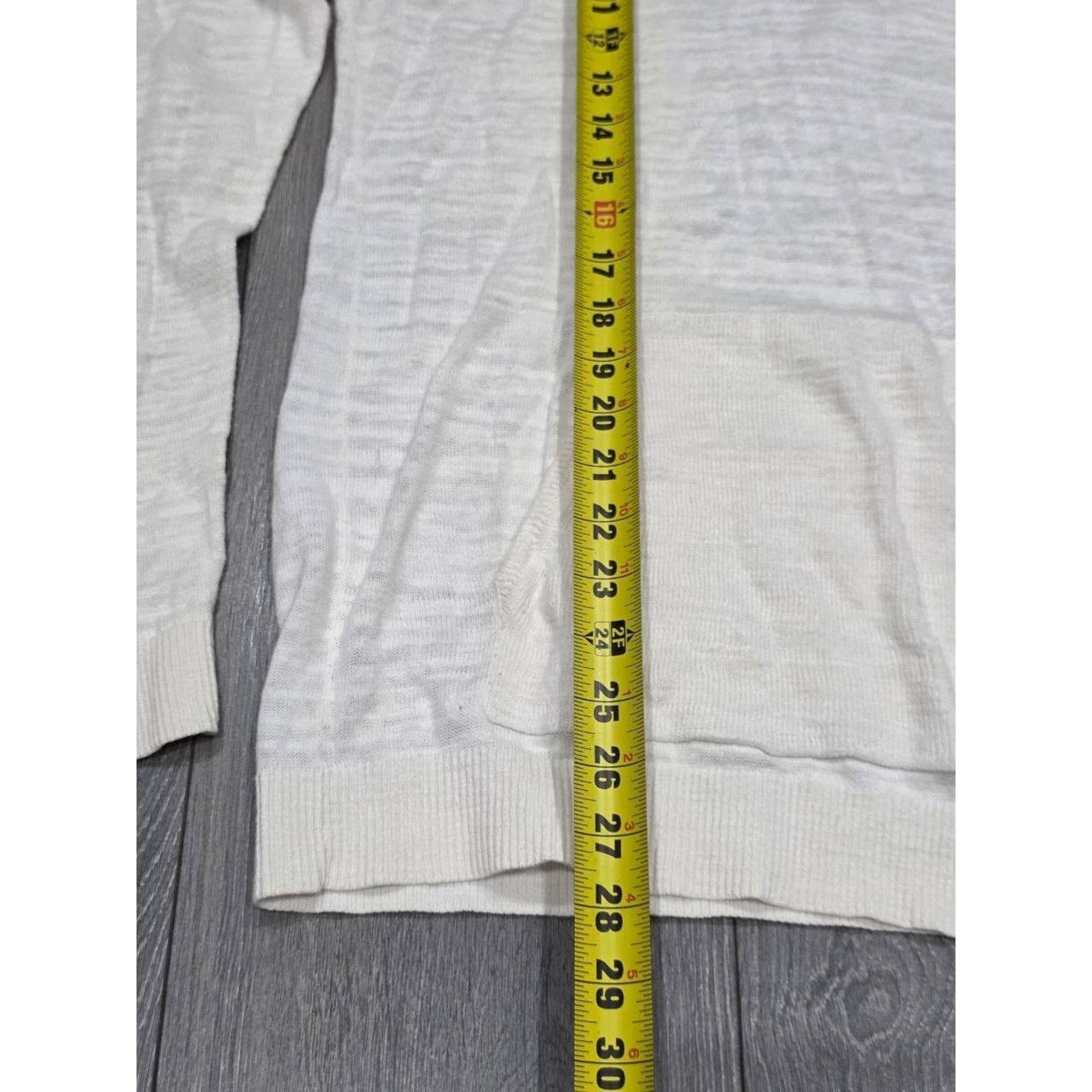 Armani Exchange Armani Exchange Ivory Knit Hoodie Sweater Large A003194 Size L / US 10 / IT 46 - 2 Thumbnail