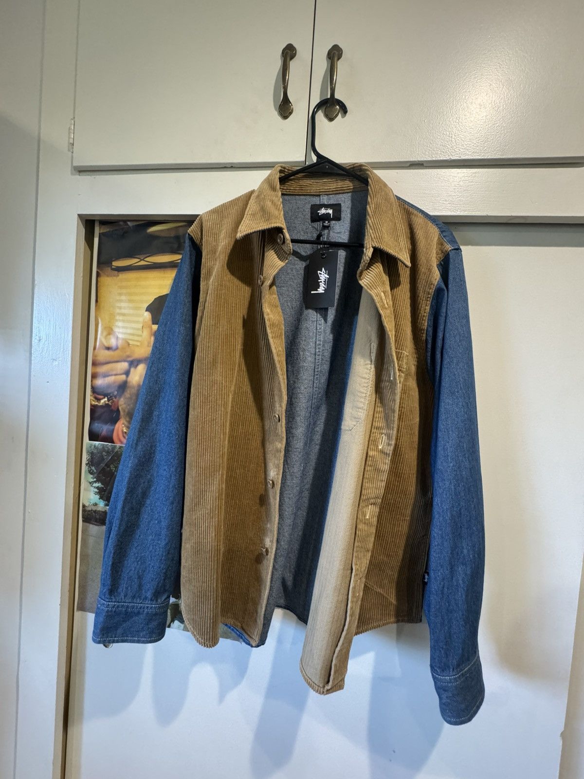 Stussy Stussy Khaki Cord Denim Shirt Size US M / EU 48-50 / 2 - 1 Thumbnail