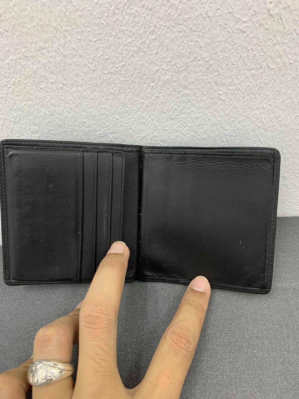 Leather Porshe Design Leather Wallet Card Holder Size ONE SIZE - 3 Thumbnail