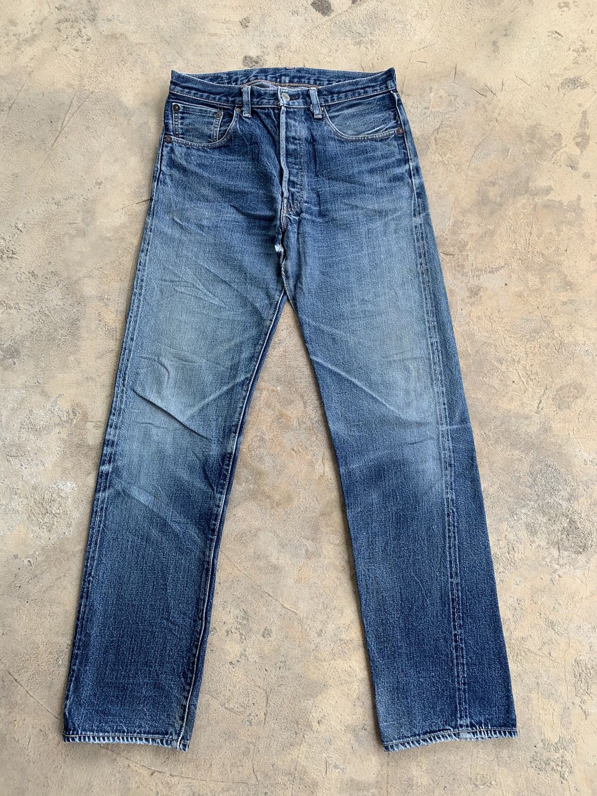 Levi's Vintage Levis Big E 501XX Selvedge Distressed Denim Size US 30 / EU 46 - 16 Thumbnail
