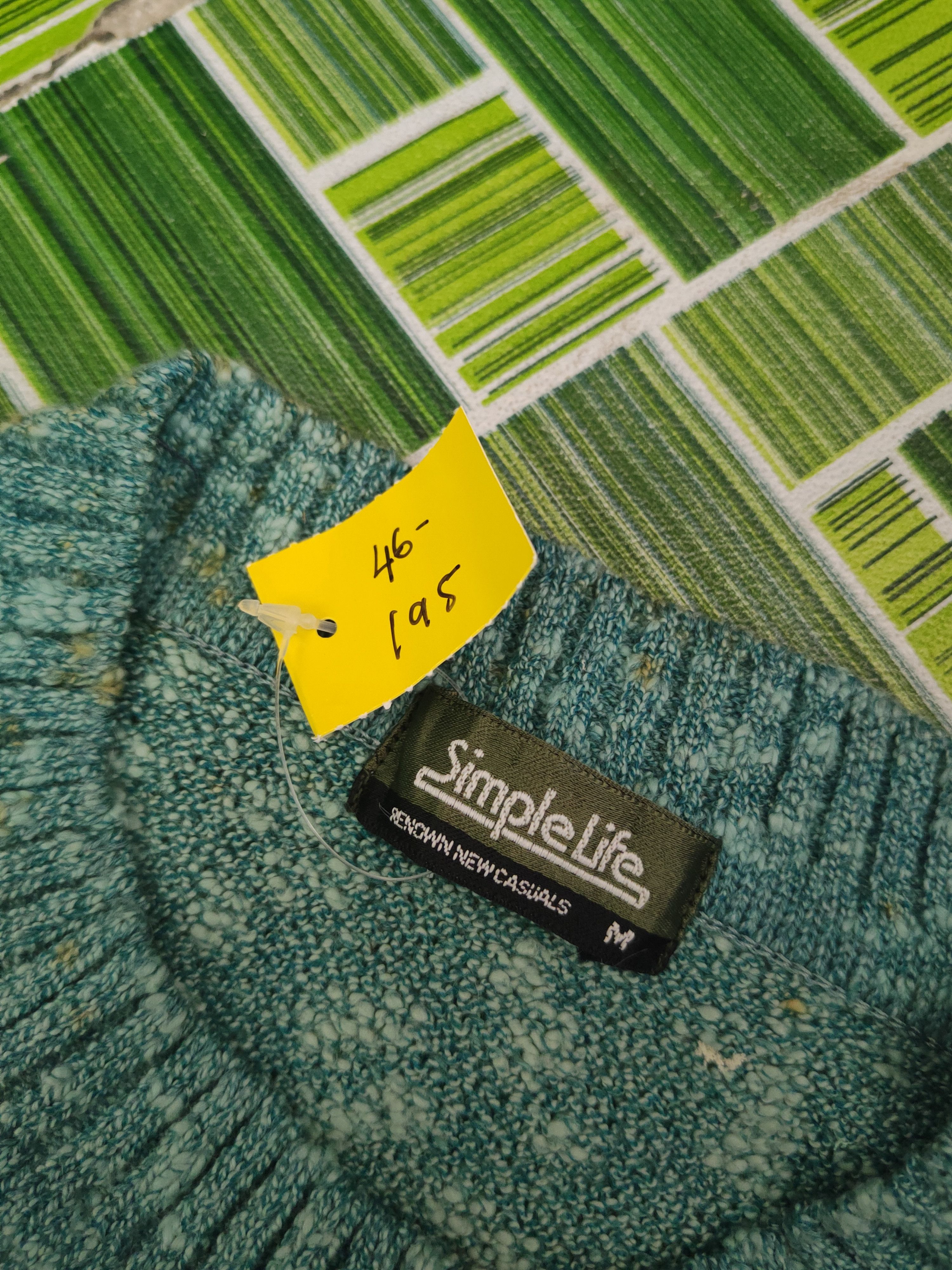 RENOWN DL Renown Green Ivory Knitwear Sweatshirts #46-195 Size US M / EU 48-50 / 2 - 14 Thumbnail
