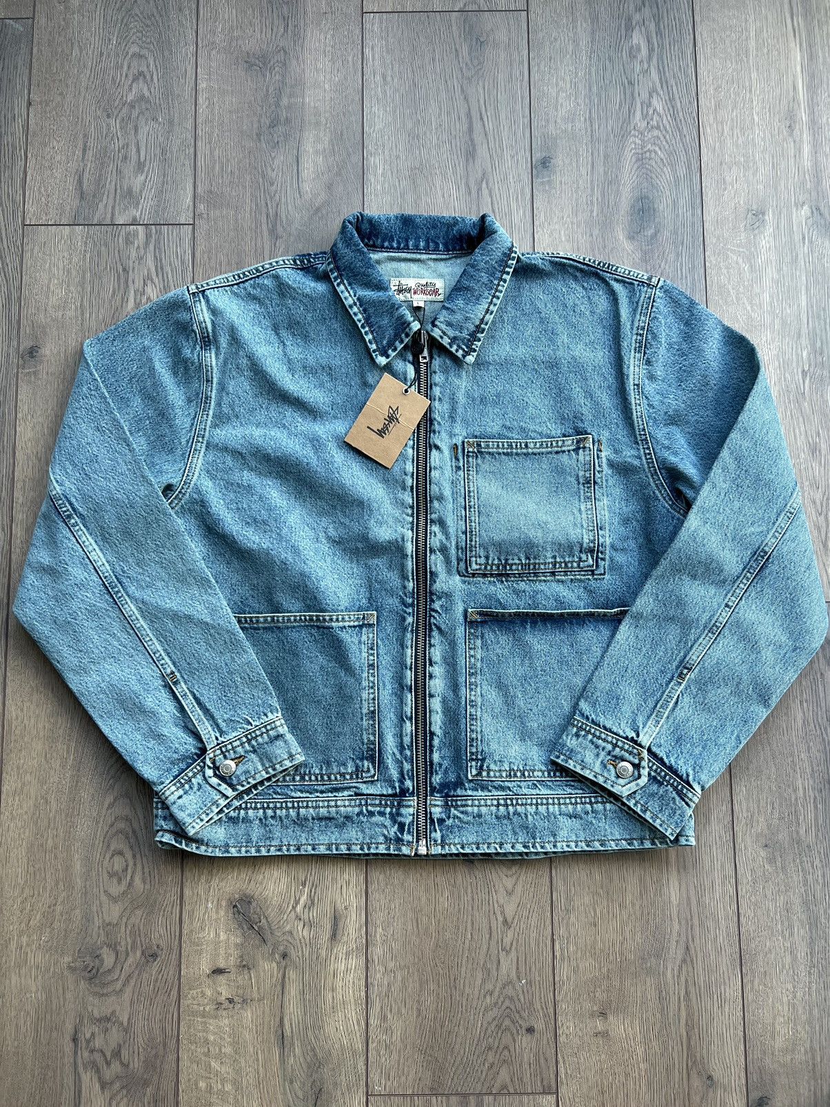 井上　stussy SS Link Zip Work Jacket ☆送料・関税込☆STUSSY☆Stussy SS Link Zip Work Jacket