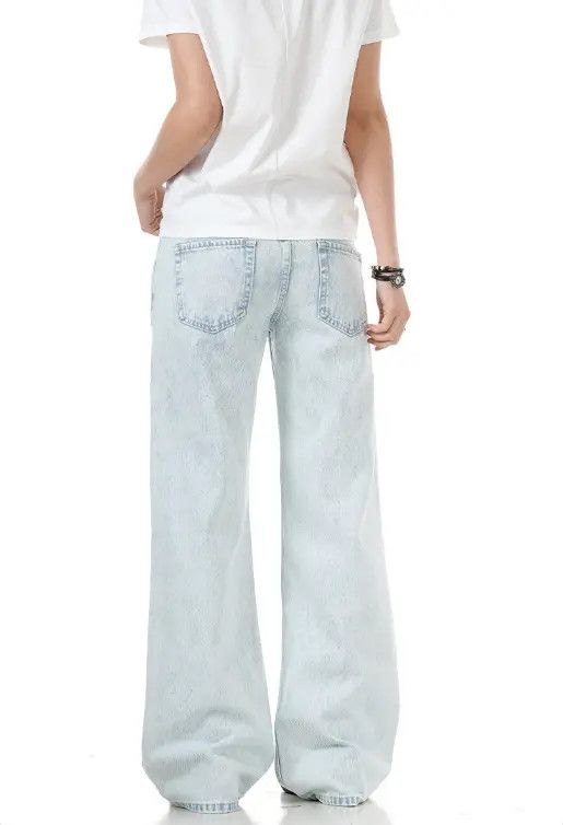 VIBE American retro light blue men's cleanfit jeans Size US 32 / EU 48 - 5 Thumbnail
