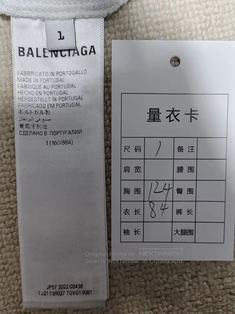 Other Balenciaga 23FW Distressed Embroidered Longsleeve. Size US S / EU 44-46 / 1 - 5 Thumbnail