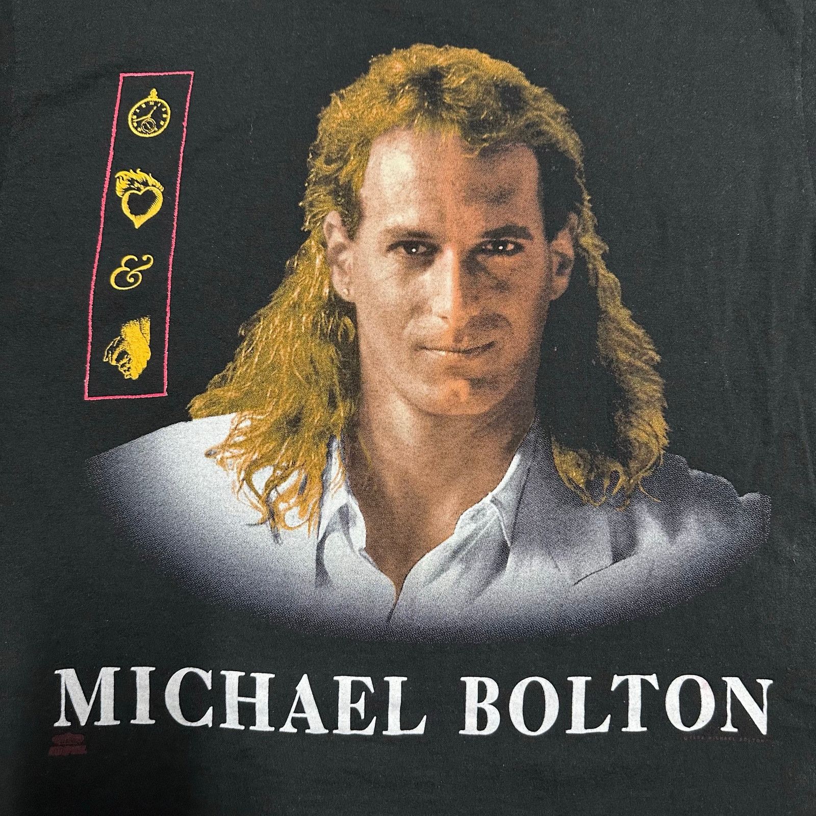 Band Tees × Hanes × Vintage 90s Vintage 1992 Michael Bolton Tenderness Tour T-shirt Size US L / EU 52-54 / 3 - 5 Thumbnail