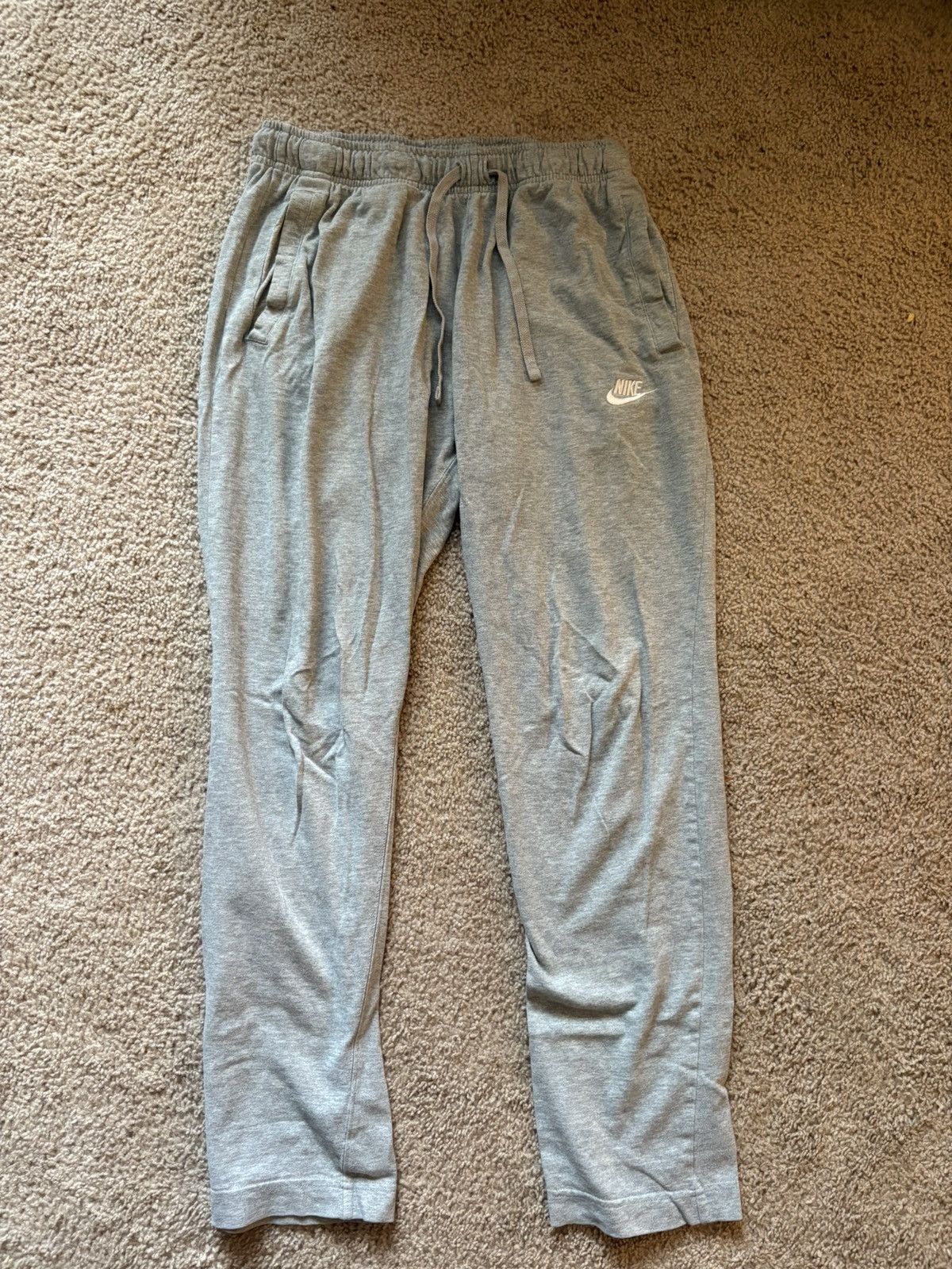 Nike Nike Thin Cotton Sweatpants Grey Size US 32 / EU 48 - 1 Thumbnail