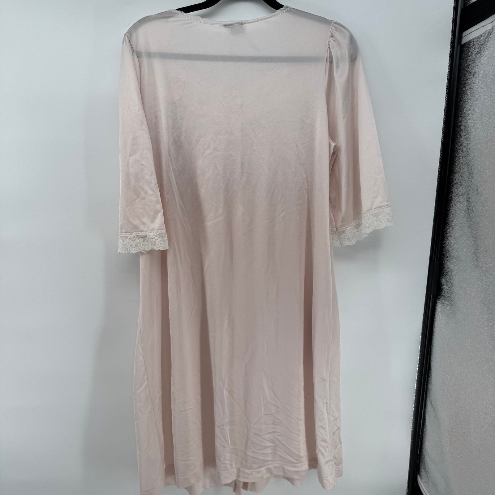 Other Vintage Lorraine Nightgown Pink Lace Button Front Made in U Size L / US 10 / IT 46 - 7 Thumbnail