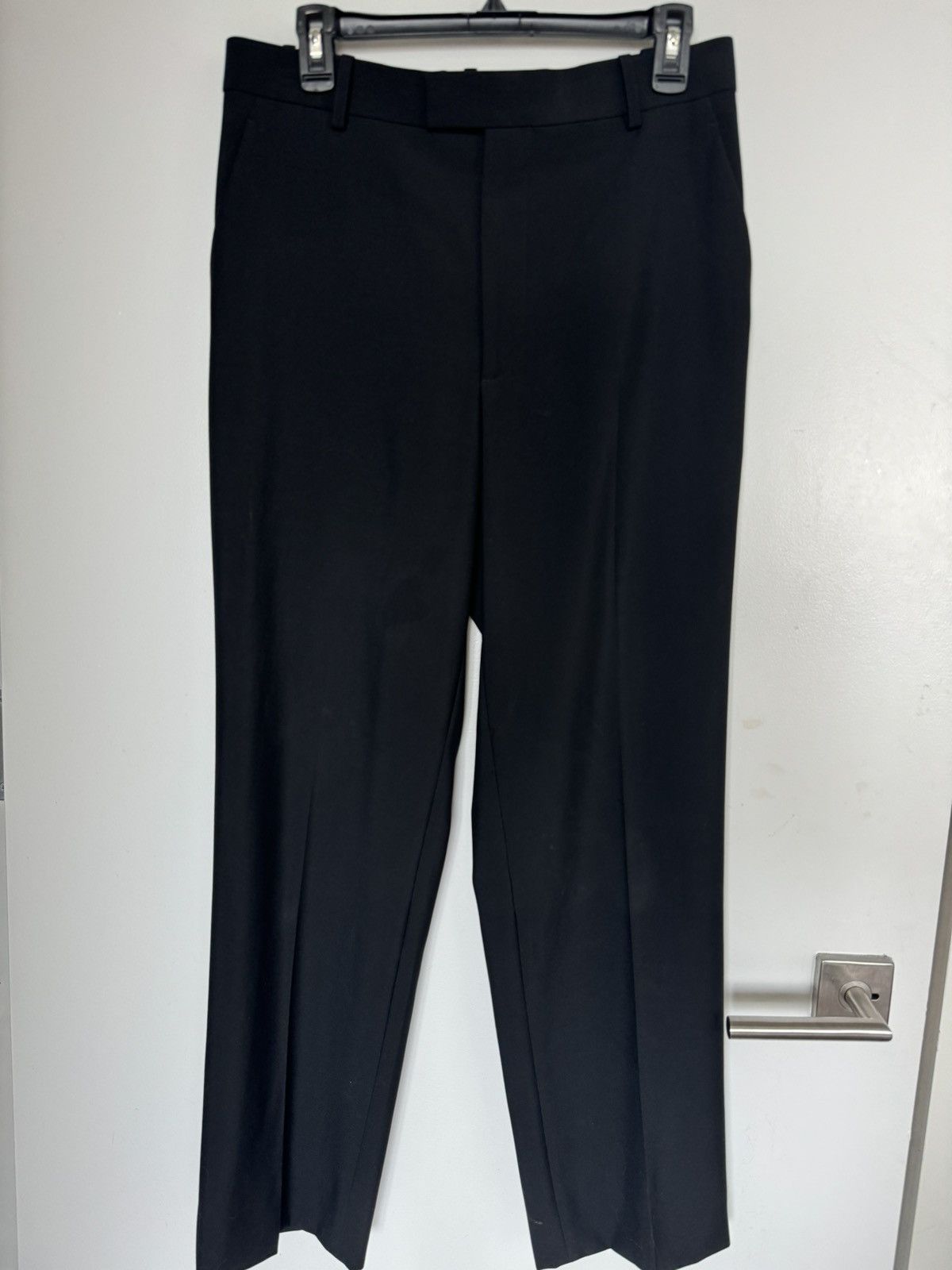 image of Bottega Veneta Black Wool Trousers, Men's (Size 30)