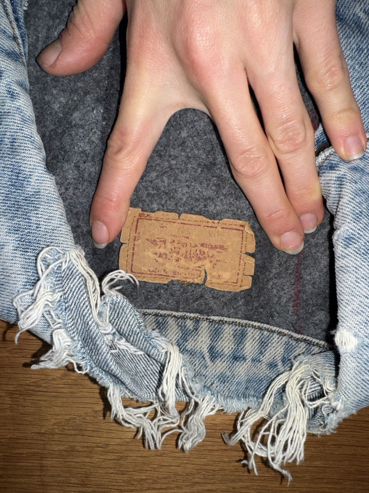 Levi's Vintage Clothing Vintage Levis Trucker Jacket Blanket Lined Denim Size US S / EU 44-46 / 1 - 4 Thumbnail