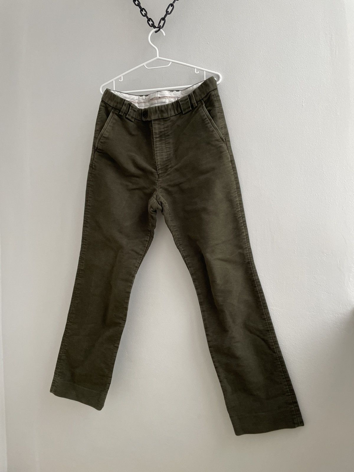 Barbour Barbour Suede Green Pants Tousers Chino Joggers Size US 34 / EU 50 - 2 Thumbnail