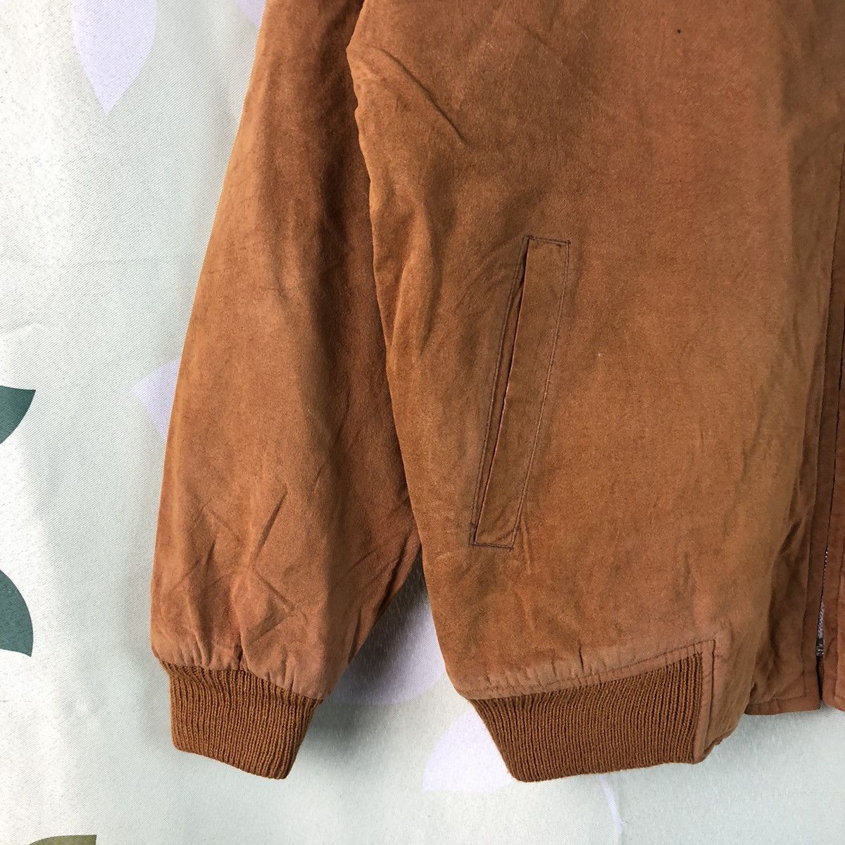 Japanese Brand × Vintage Japan vintage Brown Bombers Jacket #7452 Size US S / EU 44-46 / 1 - 7 Thumbnail