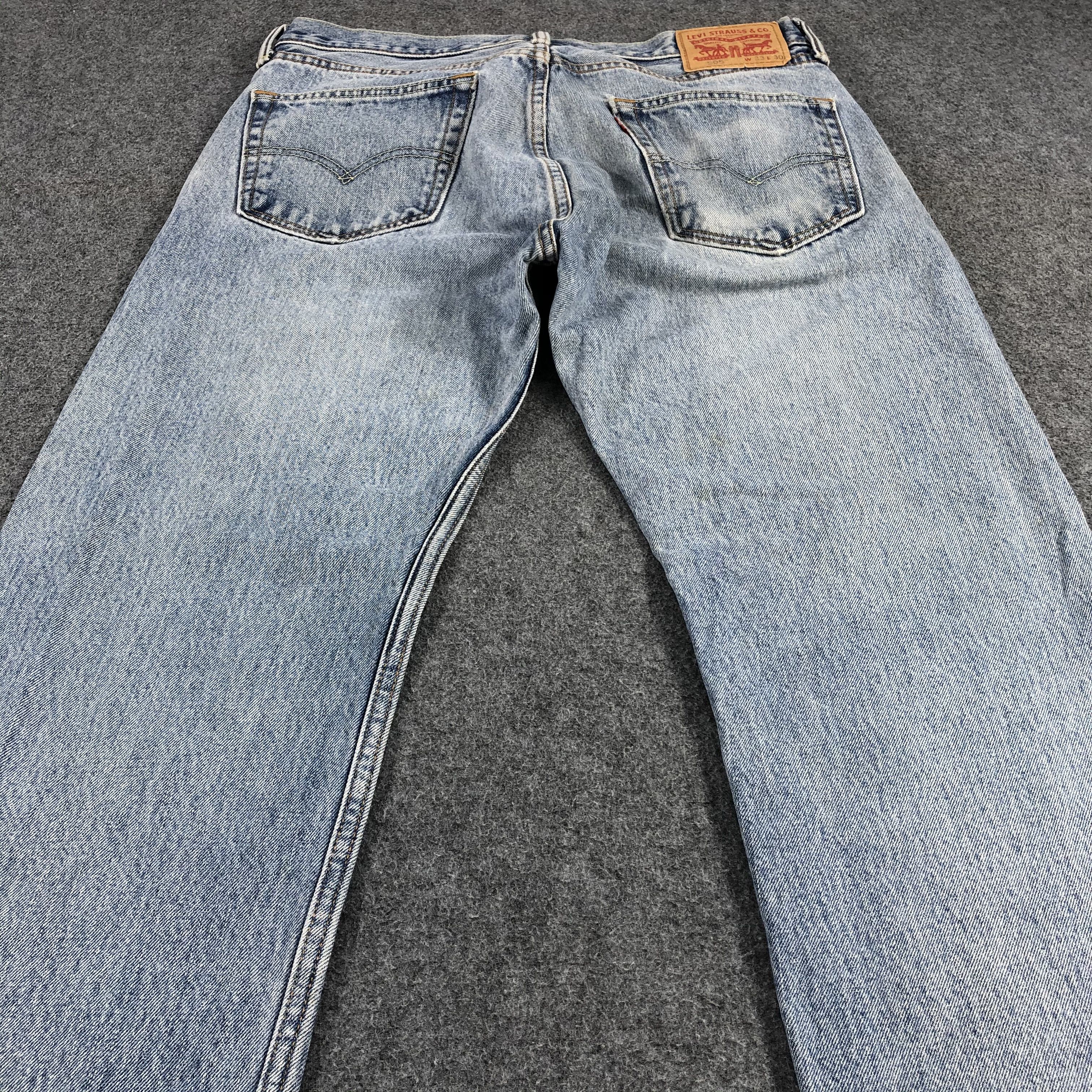 Levi's Vintage Levis 505 Jeans Stone Wash Distress Denim KJ468 Size US 33 - 4 Thumbnail