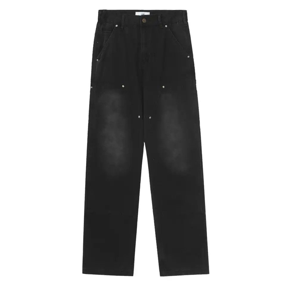 Japanese Brand × Vintage Streetwear Casual Pants Mens Y2k Black Straight-leg Size US 27 - 4 Thumbnail