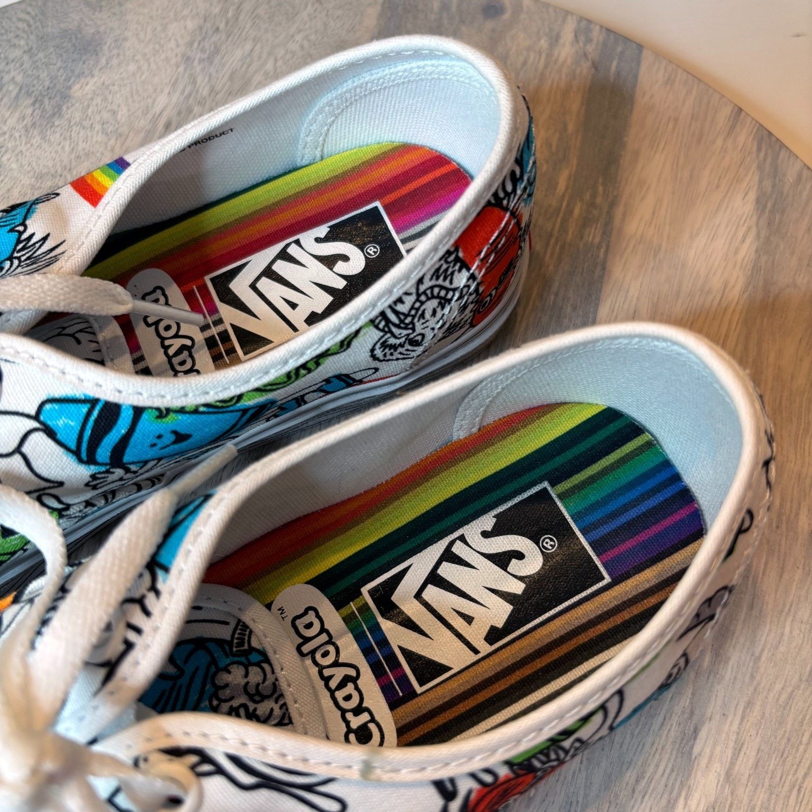 Vans Vans X Crayola Women’s Size 7.5 White Graphic Skate Sneakers Size US 7.5 / IT 37.5 - 8 Thumbnail