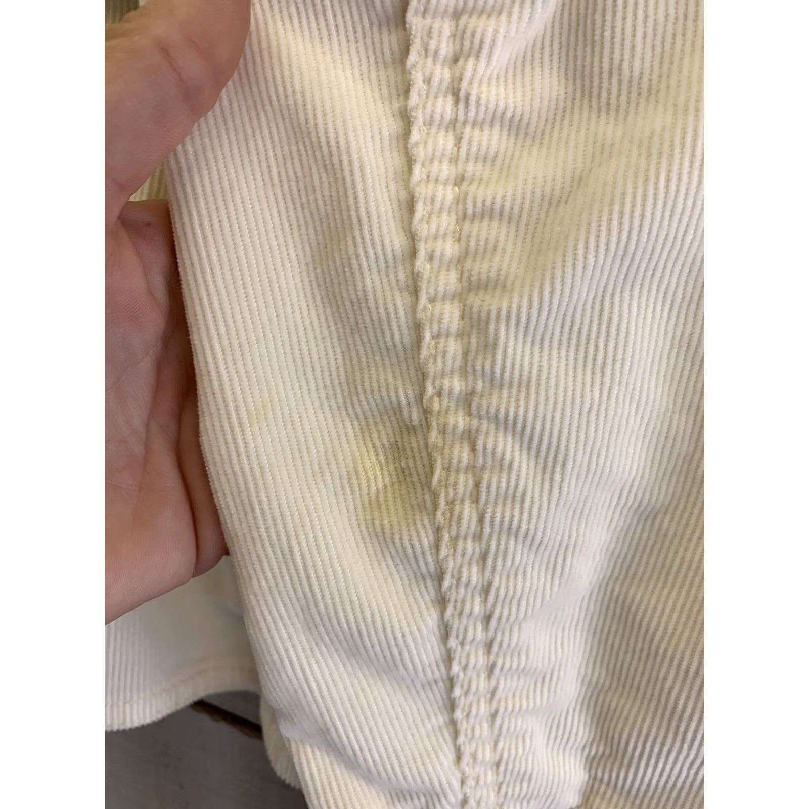 Tommy Hilfiger VINTAGE Tommy Hilfiger Stretch Ivory Corduroy Jacket Womens L-7262 Size L / US 10 / IT 46 - 7 Thumbnail