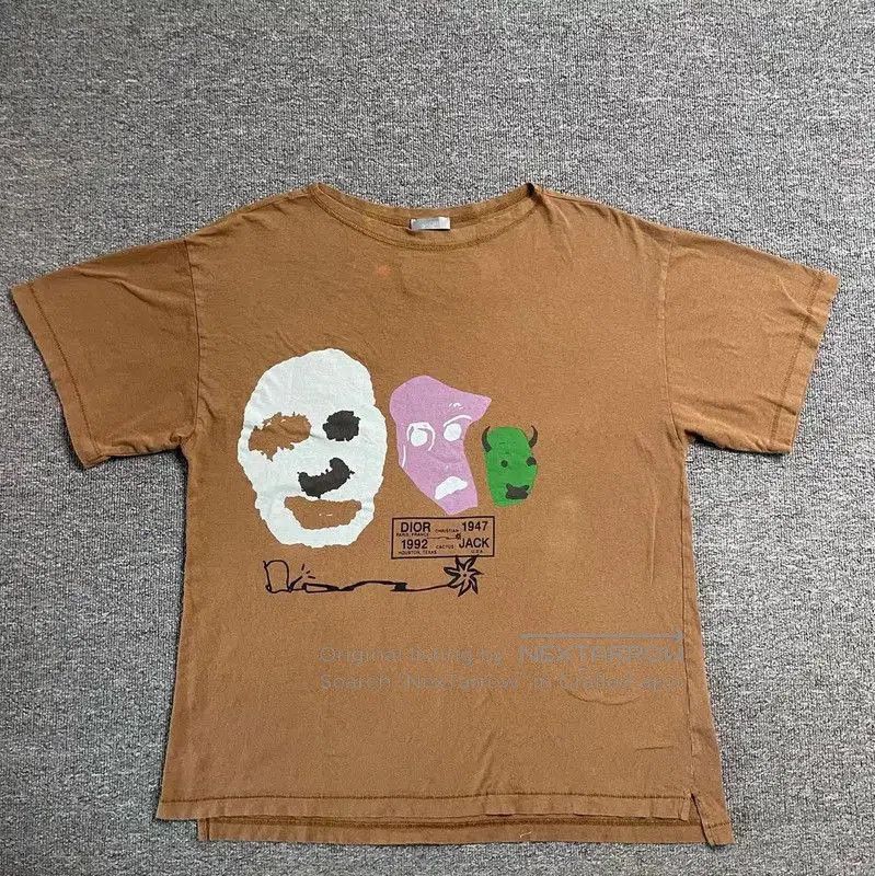 Dior Dior Brown Cotton Men's T-Shirt . Size US XS / EU 42 / 0 - 1 Thumbnail