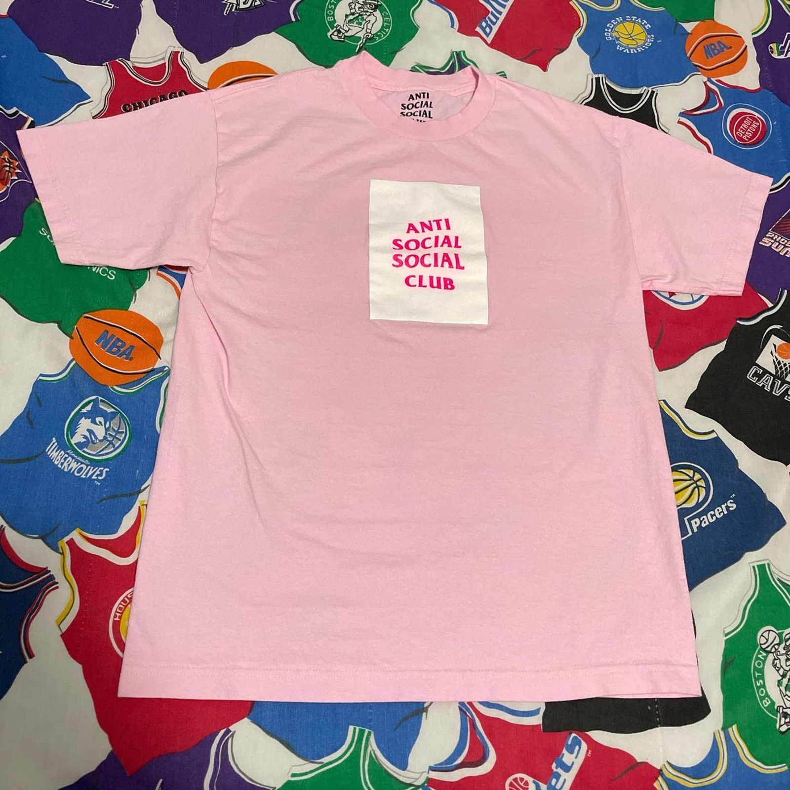 Anti Social Social Club Streetwear Anti Social Social Club Pink Tee Size US M / EU 48-50 / 2 - 1 Thumbnail