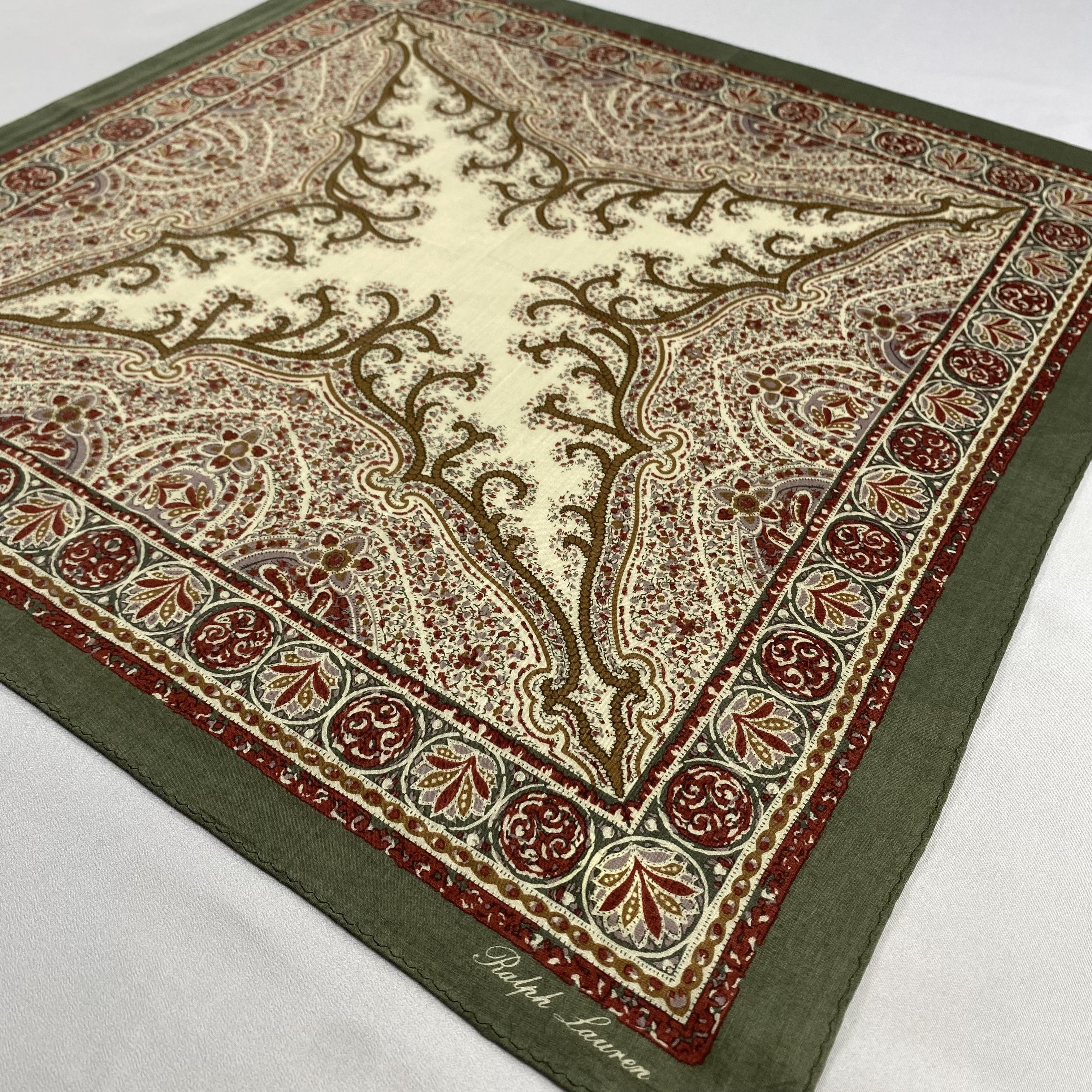 Ralph Lauren × Vintage Ralph Lauren Handkerchief / Neckerchief / Bandana-P1529 Size ONE SIZE - 2 Thumbnail
