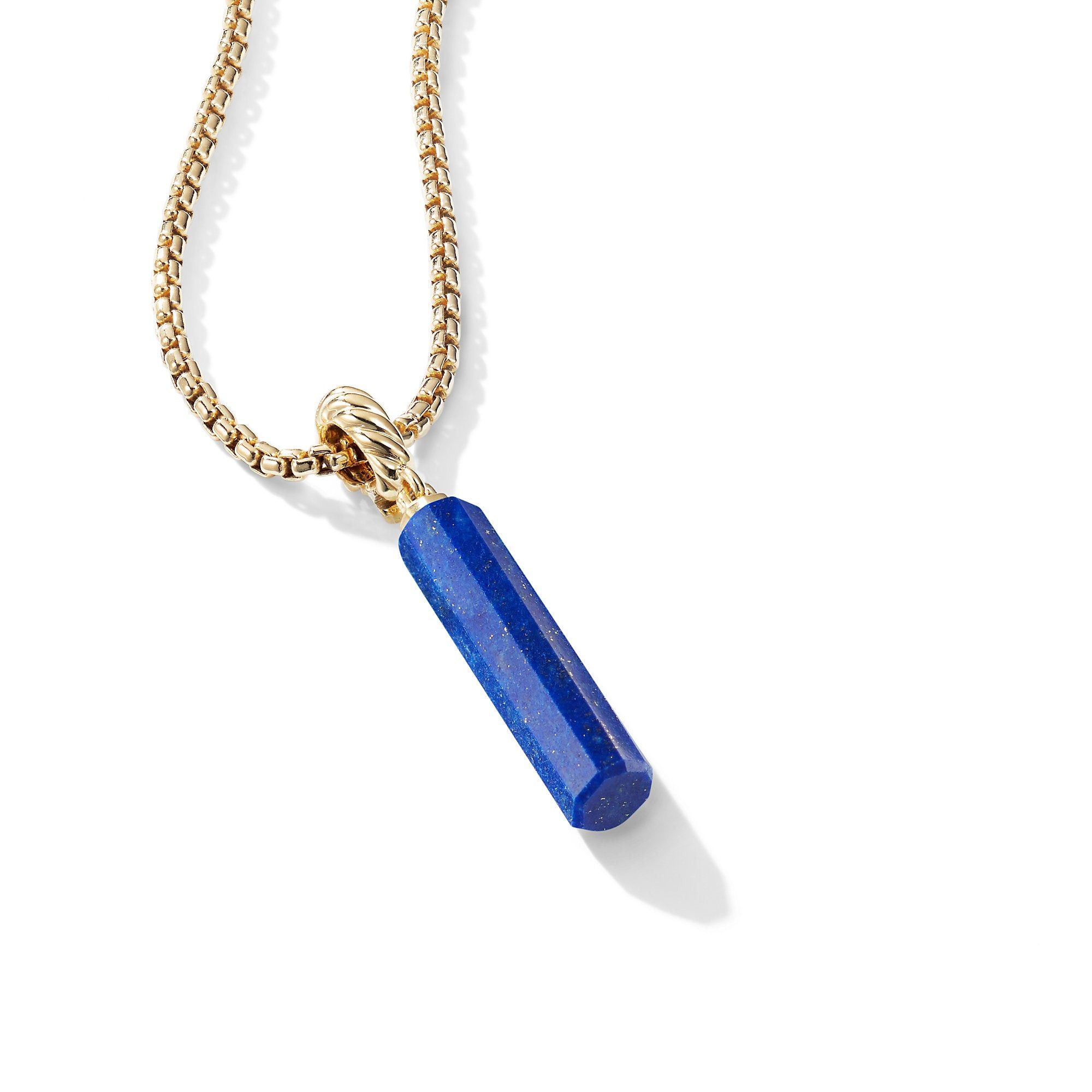 David Yurman o1w1db10525 D14018 Barrel Amulet and 18K Yellow Gold Size ONE SIZE - 2 Thumbnail