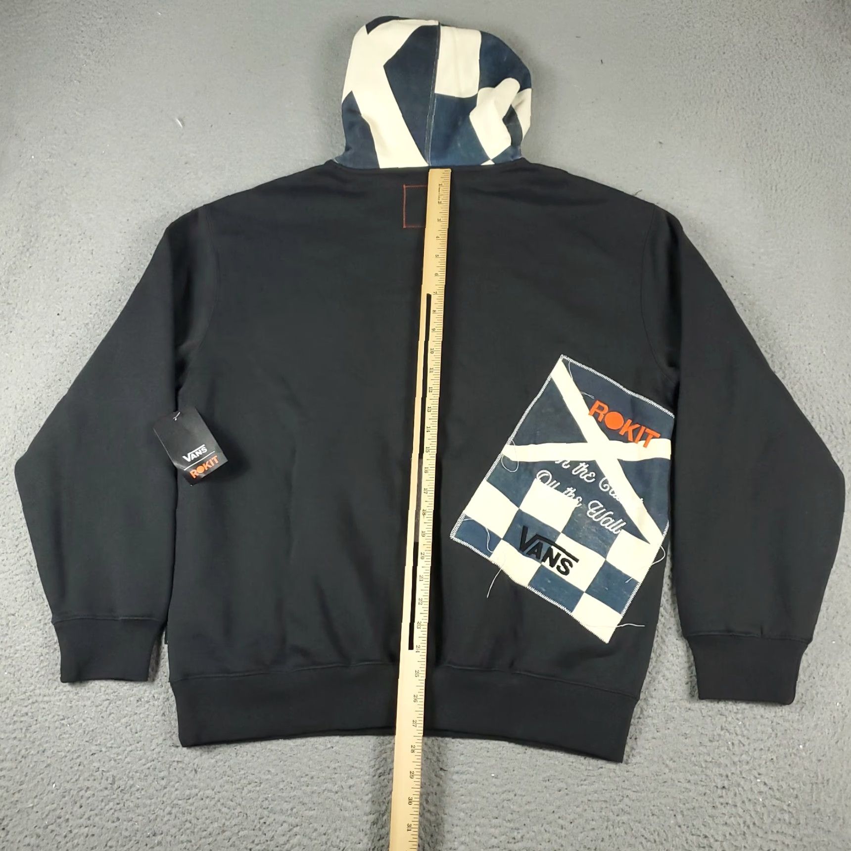 Vans VANS Hoodie Pullover Mens Medium Gray Long Sleeve Mock Neck Classic Outdoor Size US M / EU 48-50 / 2 - 6 Thumbnail