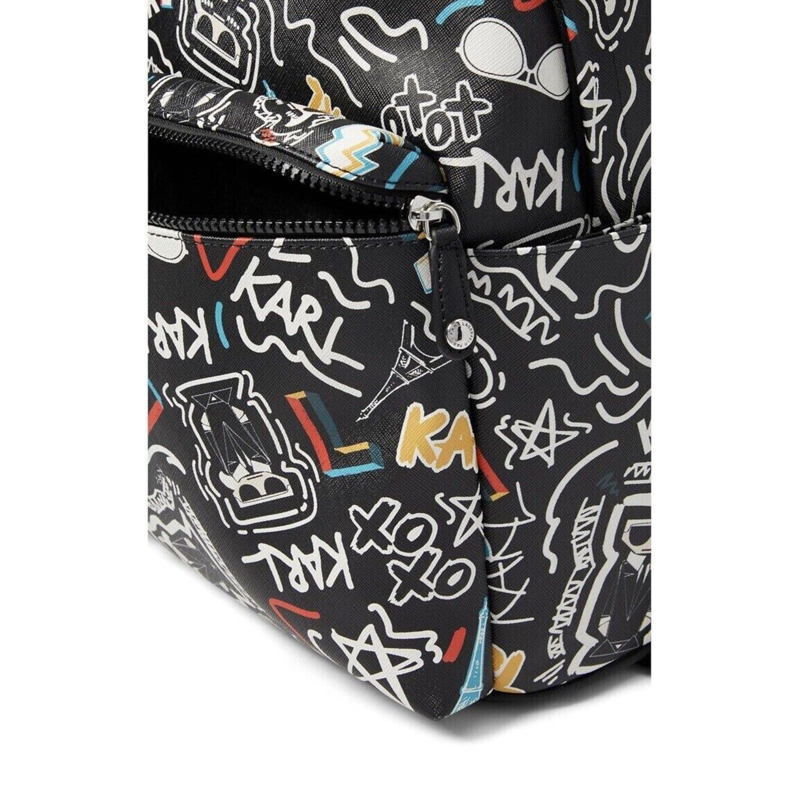 Karl Lagerfeld KARL LAGERFELD PARIS AMOUR BLACK GRAFFITI BACKPACK NWT Size ONE SIZE - 4 Thumbnail