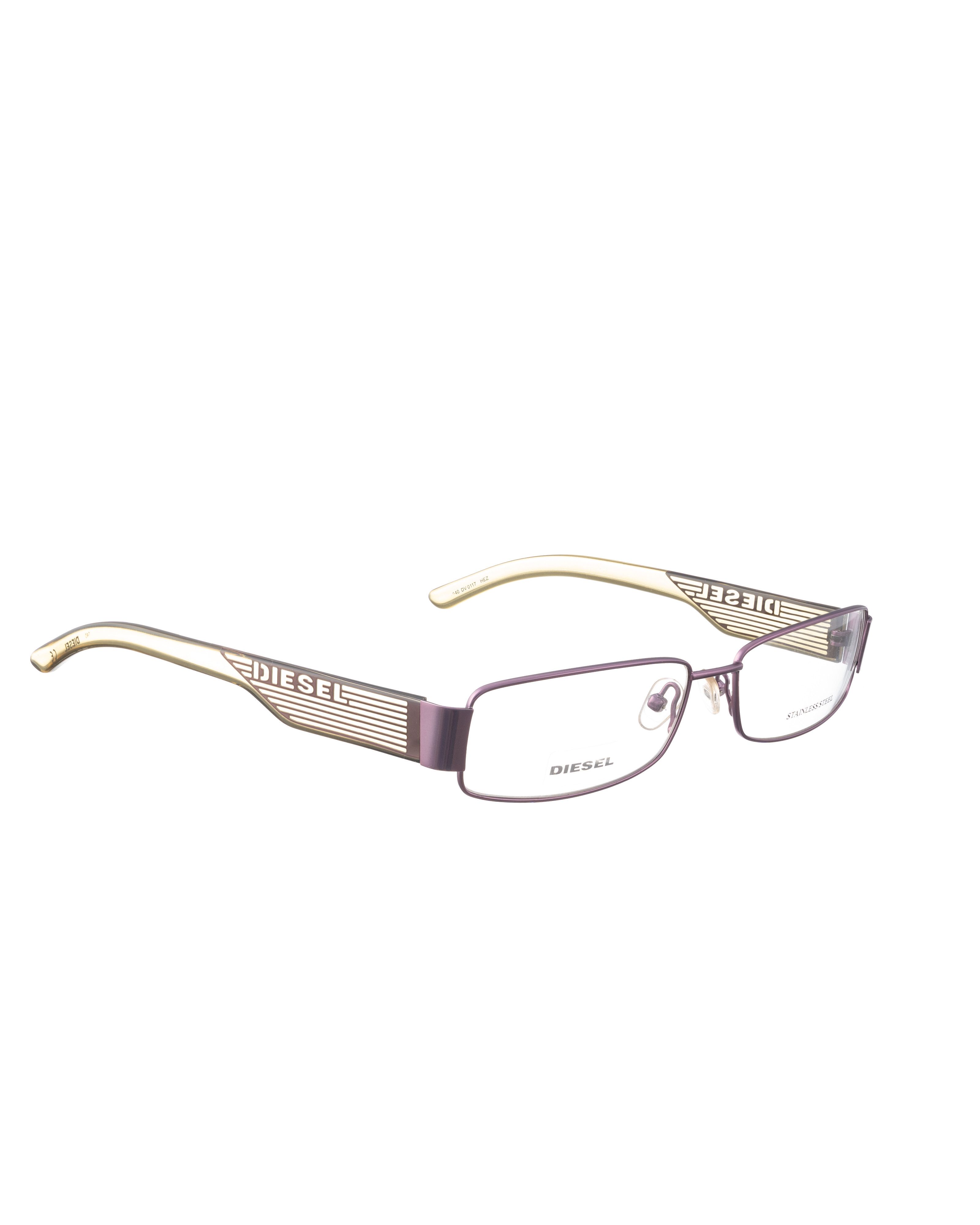 Diesel Diesel 00s Rose Gold Glasses with Transparent Temples Size ONE SIZE - 1 Thumbnail