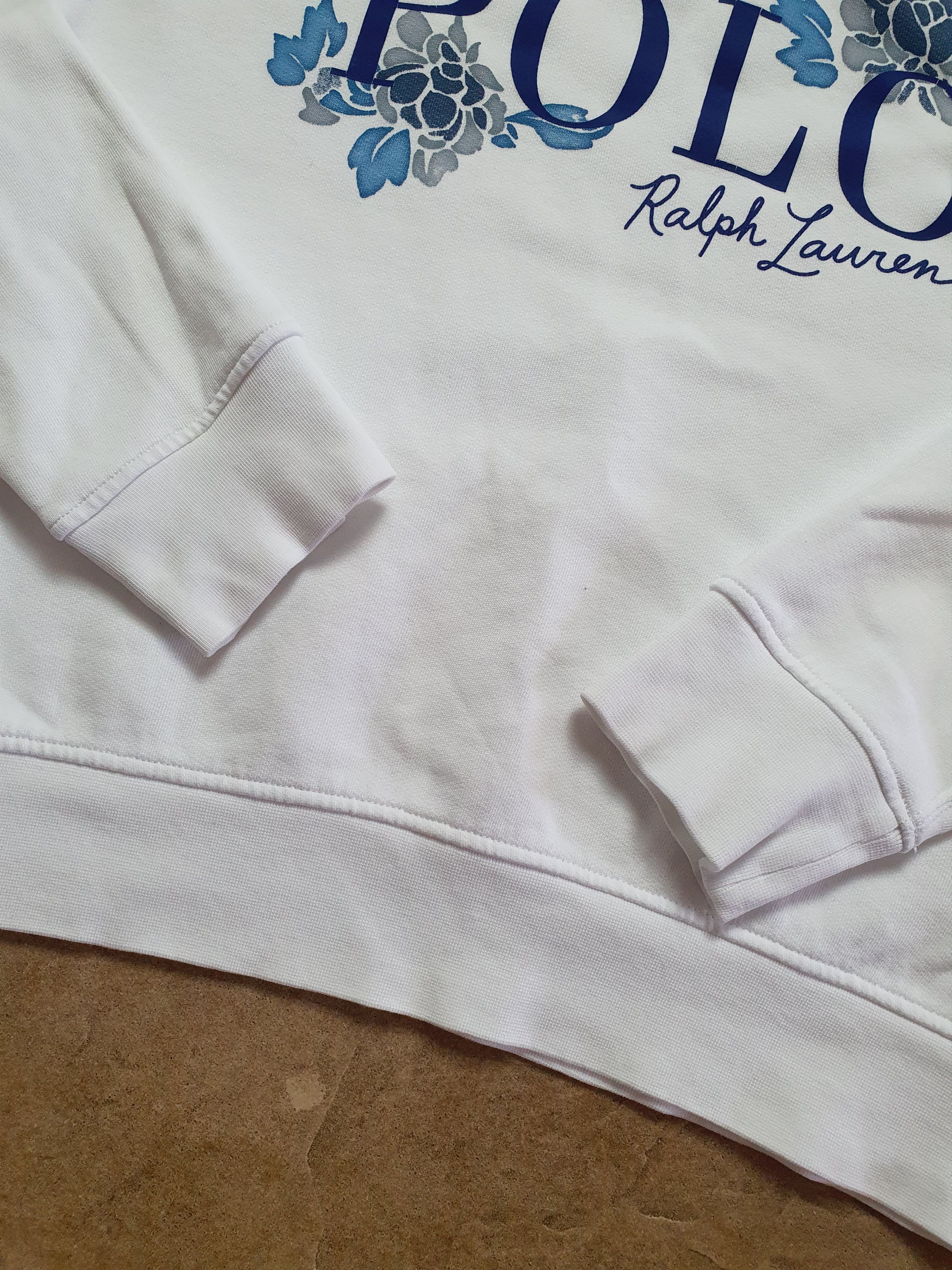Polo Ralph Lauren Vintage White Polo Ralph Lauren Woman Big Logo Hoodie Size XL / US 12-14 / IT 48-50 - 9 Thumbnail