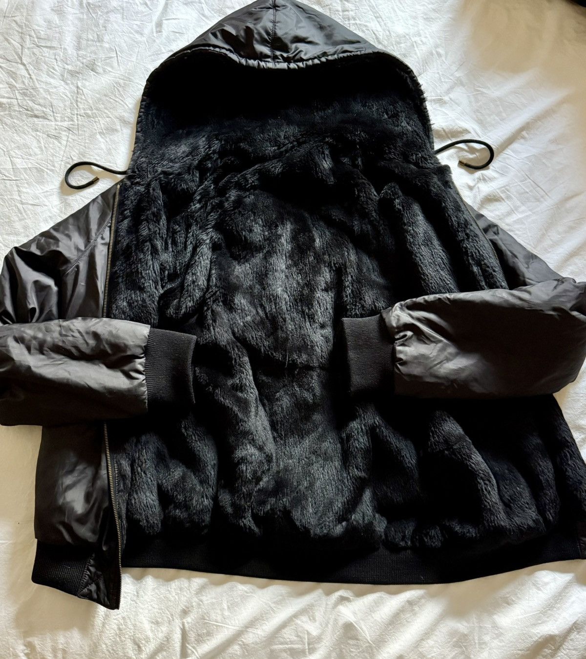 Yves Salomon Yves Salomon - Reversible Rabbit Fur Hooded Bomber Size US M / EU 48-50 / 2 - 3 Thumbnail
