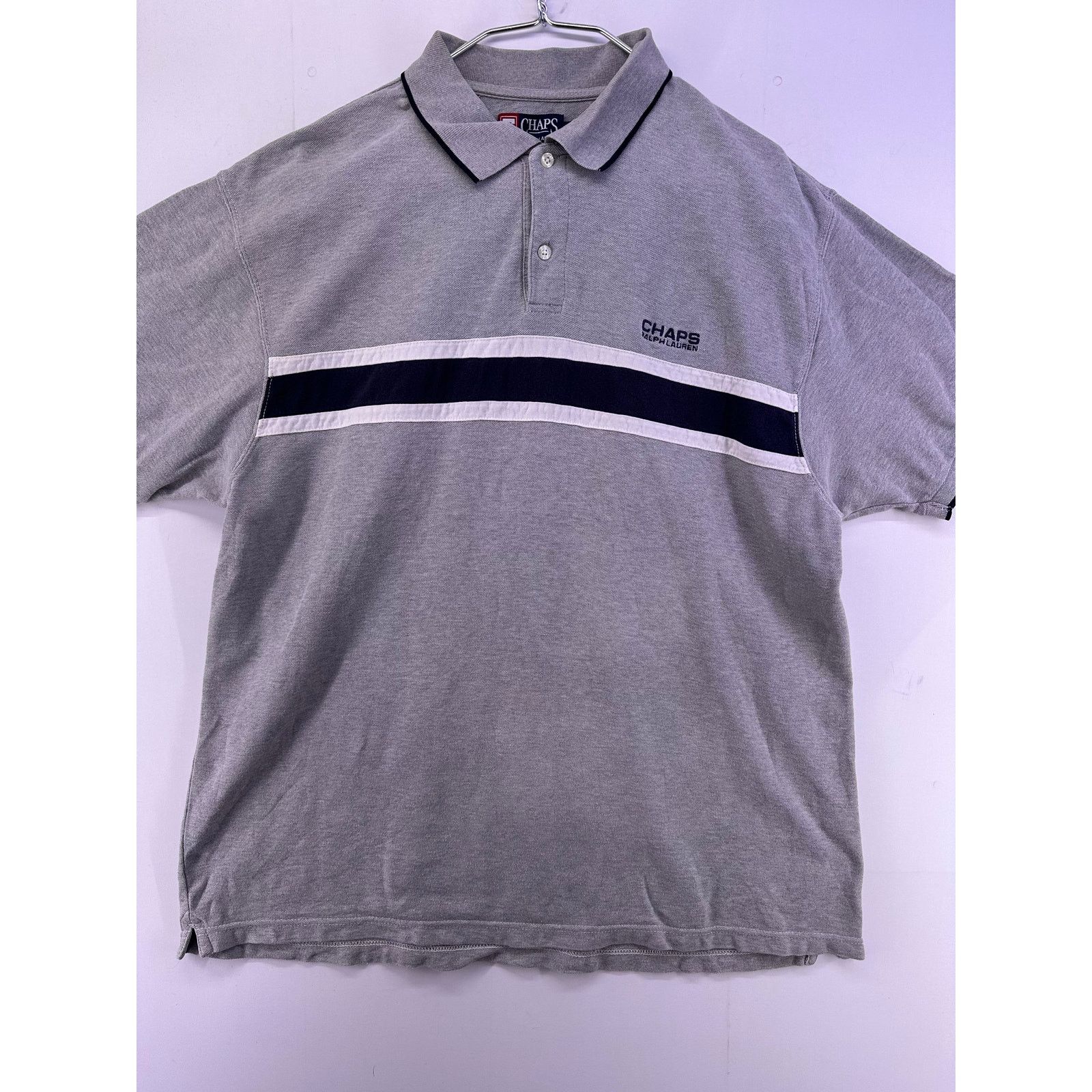 Champs Sport Vintage Champs X Ralph Lauren Gray/Navy Polo Shirts Size XL Size US XL / EU 56 / 4 - 3 Thumbnail