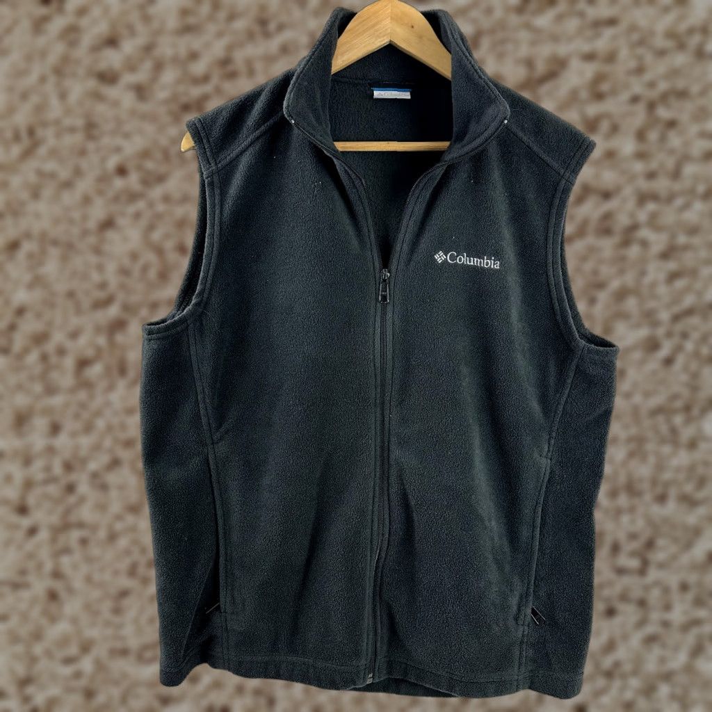 Vintage Columbia Fleece Full Zip Fleece Vest Mens Medium Black Size US M / EU 48-50 / 2 - 1 Thumbnail