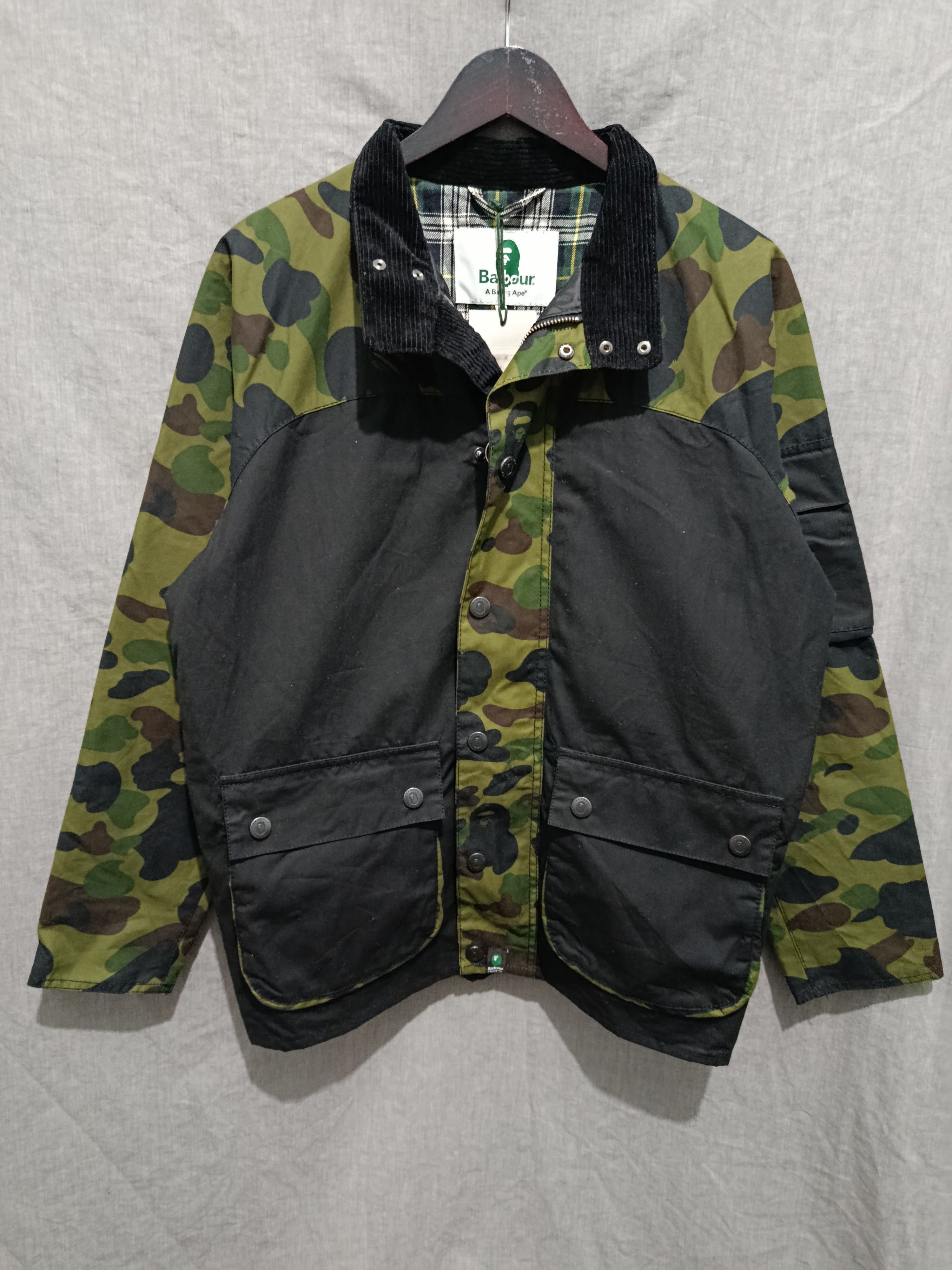 Bape × Barbour Barbour x Bape Camo rain wax jacket Size US M / EU 48-50 / 2 - 1 Thumbnail