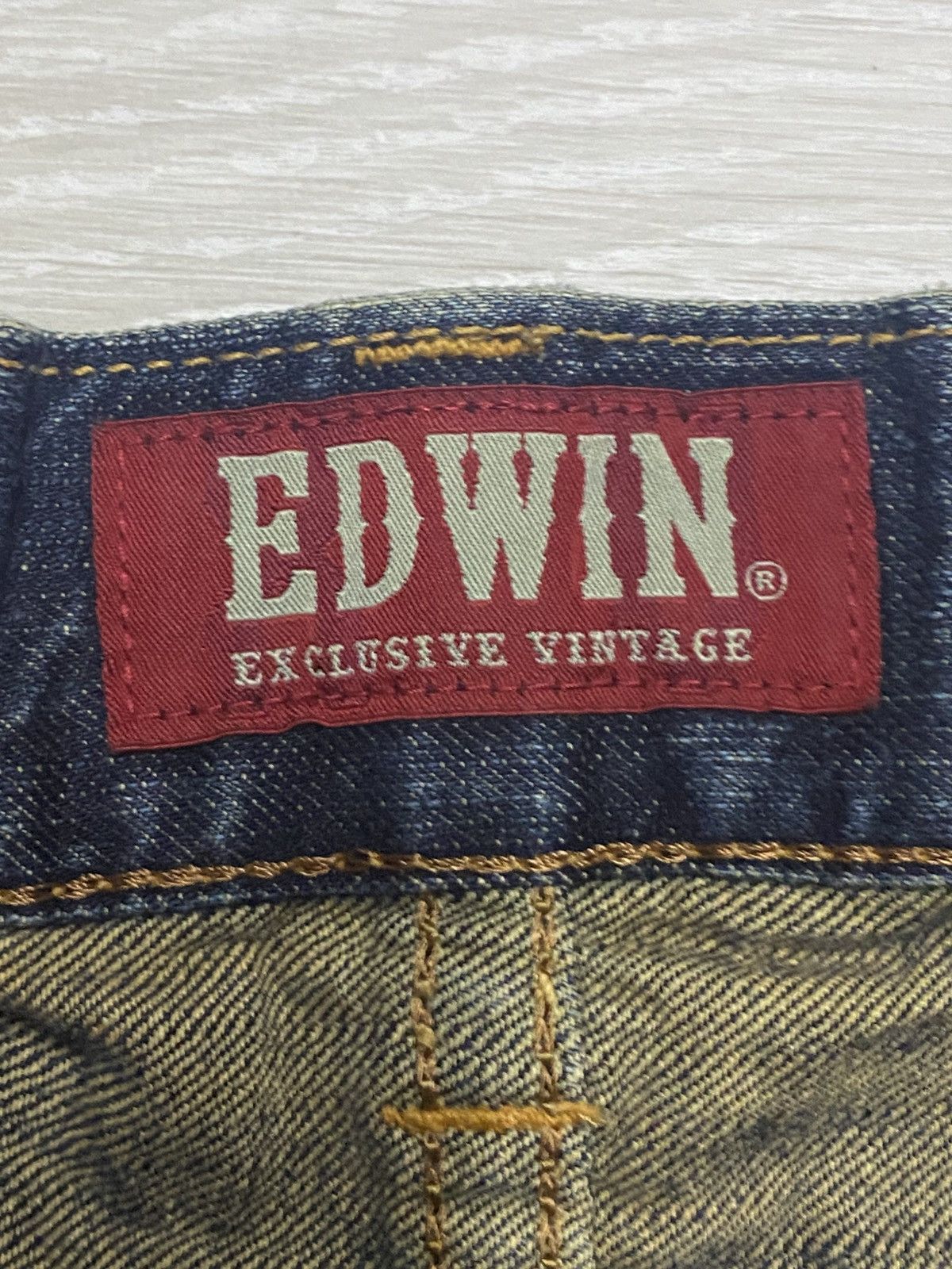 Junya Watanabe Edwin Exclusive Vintage Mud Wash Distressed Repair Jeans Size US 34 / EU 50 - 17 Thumbnail