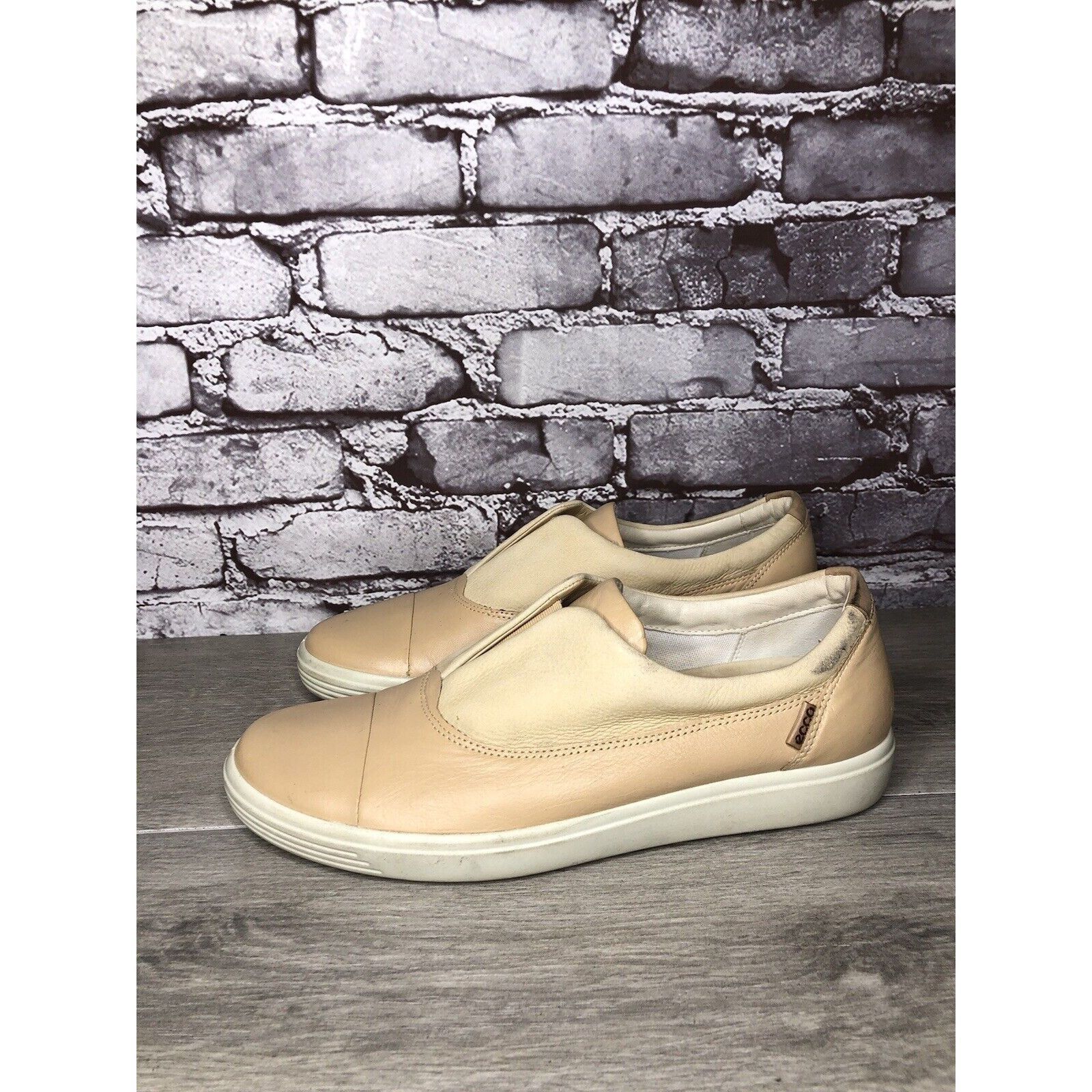 Ecco ECCO Soft 7 2.0 Pink Leather Casual Slip On Comfort Sneakers Size US 11 / IT 41 - 14 Thumbnail