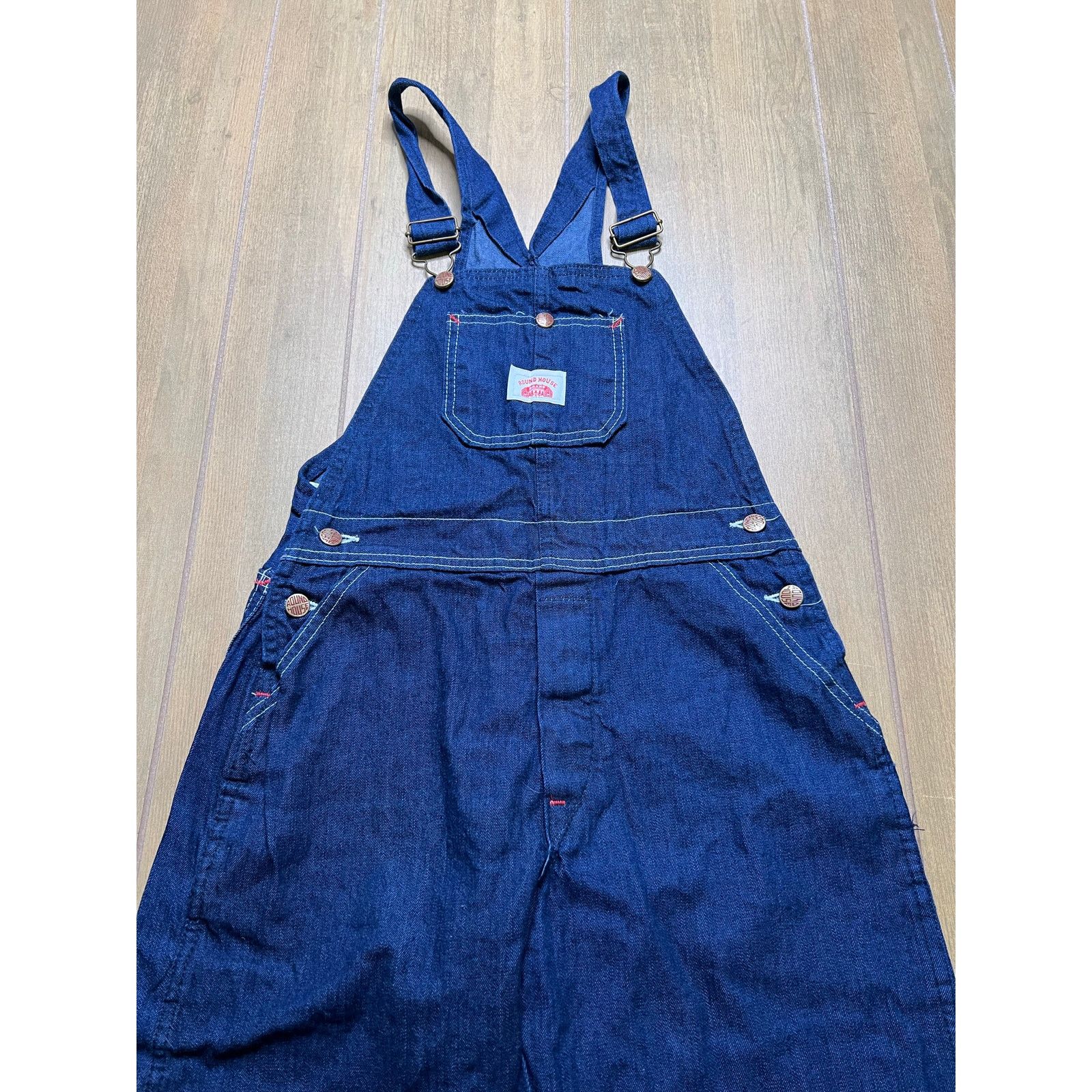 Vintage Vintage Round House Denim Overalls USA Cotton Bib Sz S/M Size US 30 / EU 46 - 6 Thumbnail