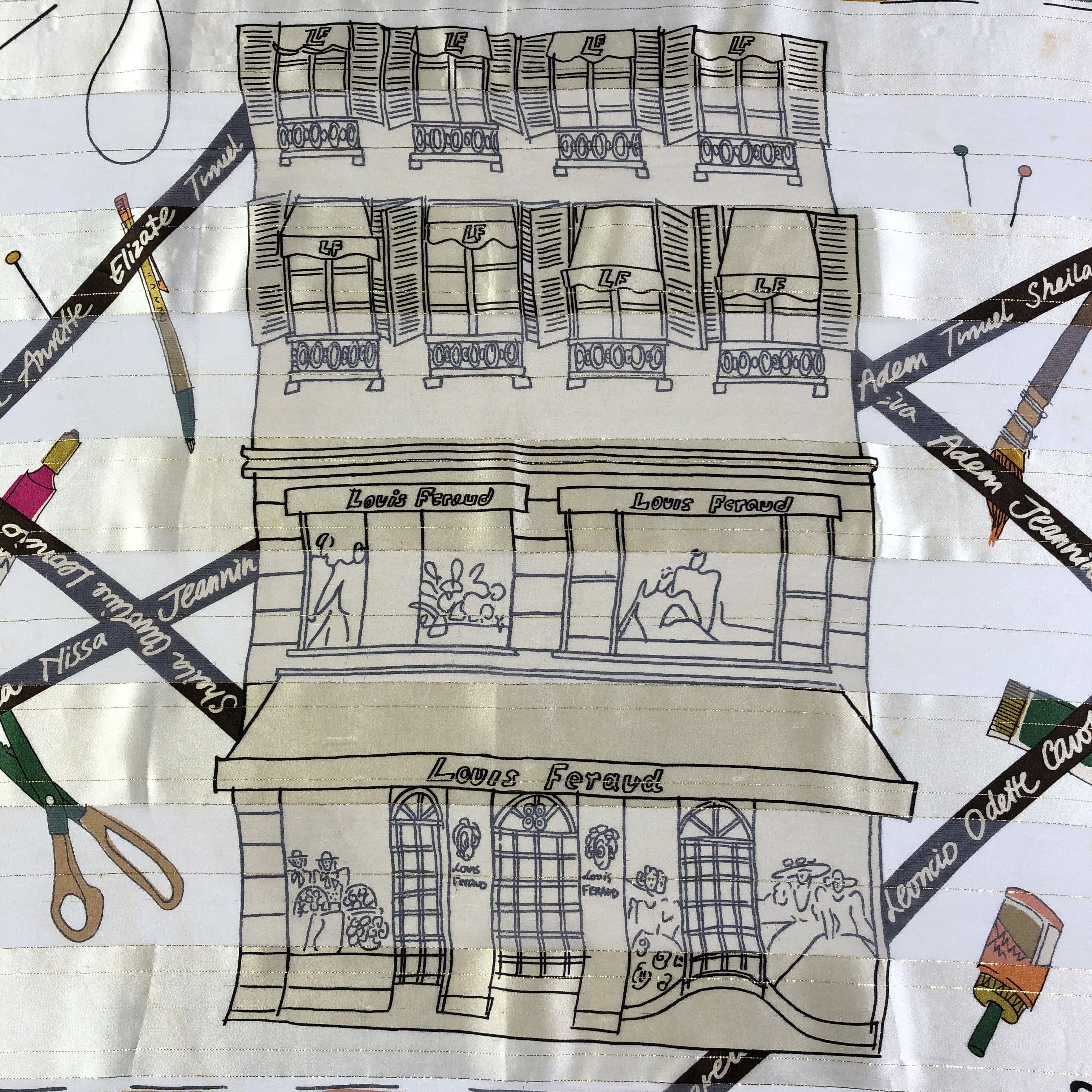 Louis Feraud × Vintage Vintage Louis Feraud Silk Scarf Size ONE SIZE - 8 Thumbnail
