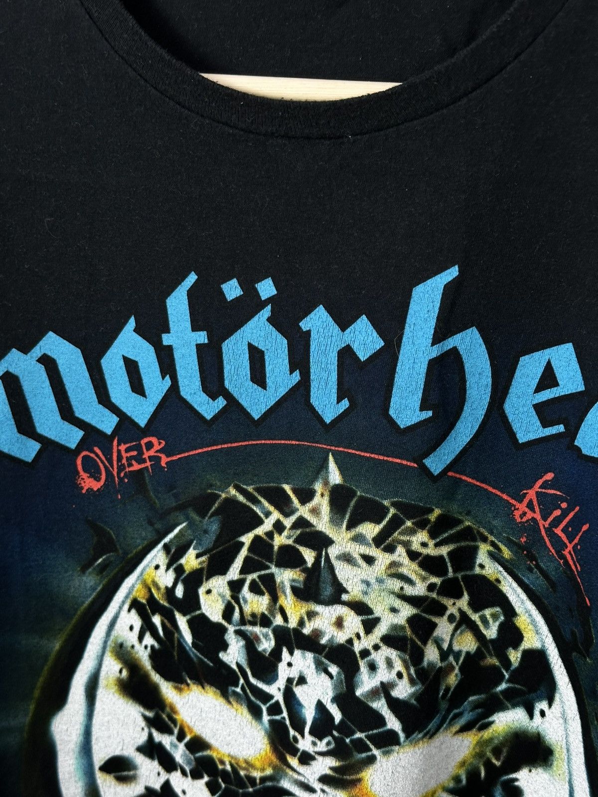 Band Tees Vintage Motörhead Over Kill Black Tee Size US M / EU 48-50 / 2 - 6 Thumbnail